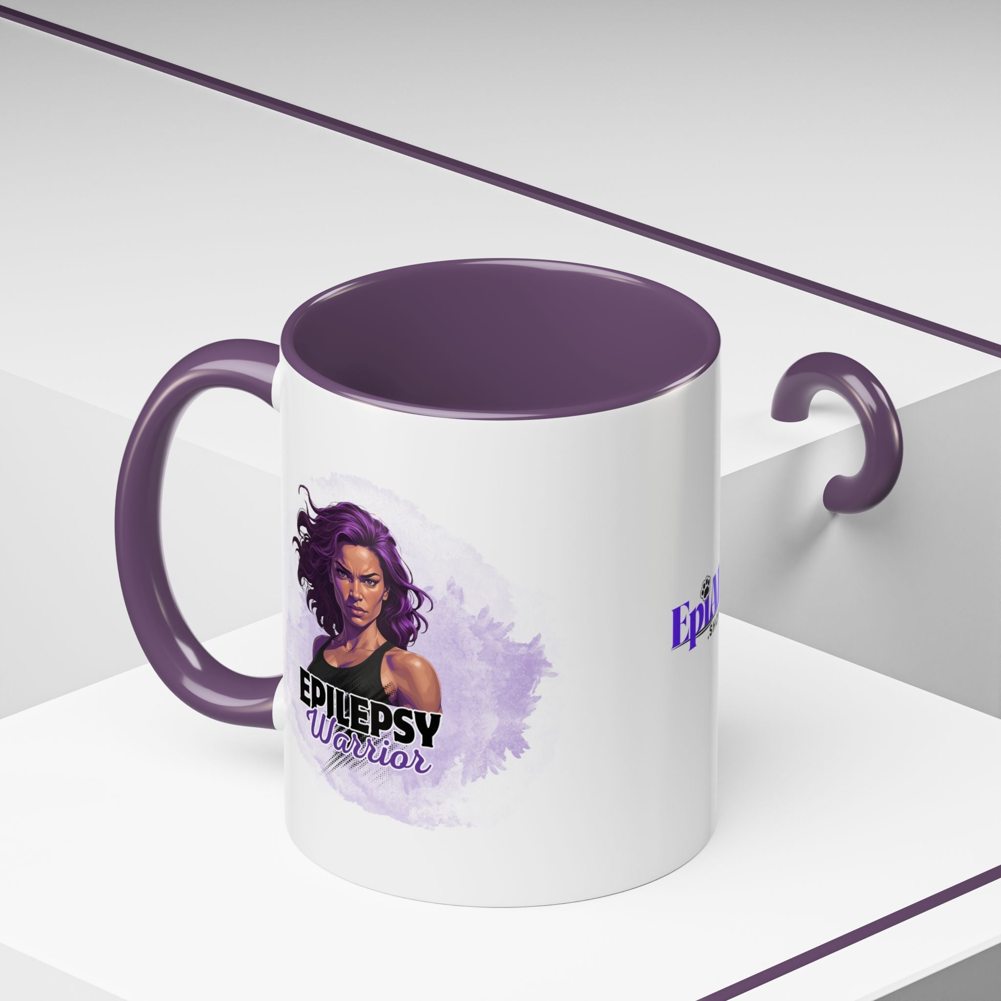 Epilepsy Warrior Woman Coffee Mug - Drinkware, Coffee Mugs - EpiAl's Shop