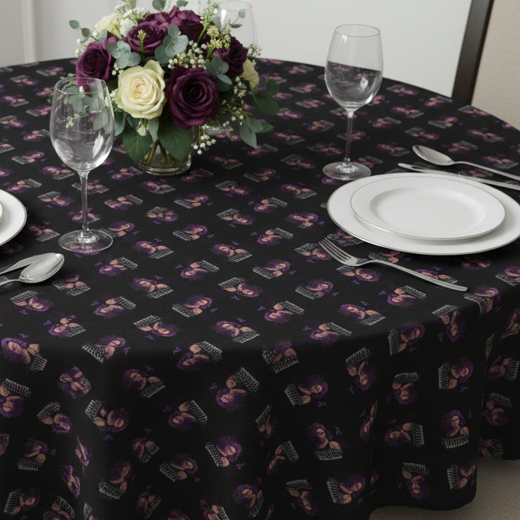 Epilepsy Warrior Woman Print Tablecloth for Dining - Decor, Dining, Table Decor - EpiAl's Shop