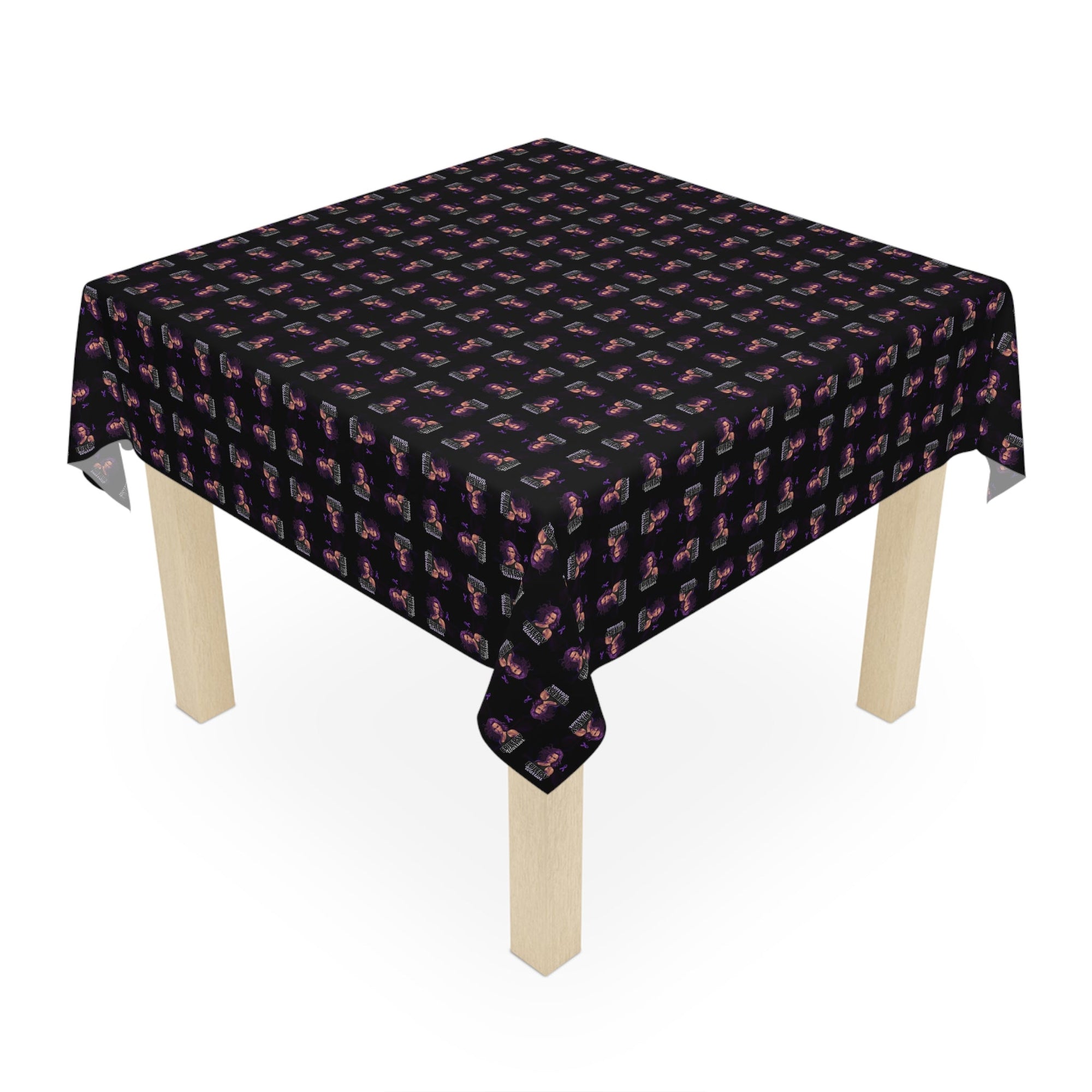 Epilepsy Warrior Woman Print Tablecloth for Dining - Decor, Dining, Table Decor - EpiAl's Shop