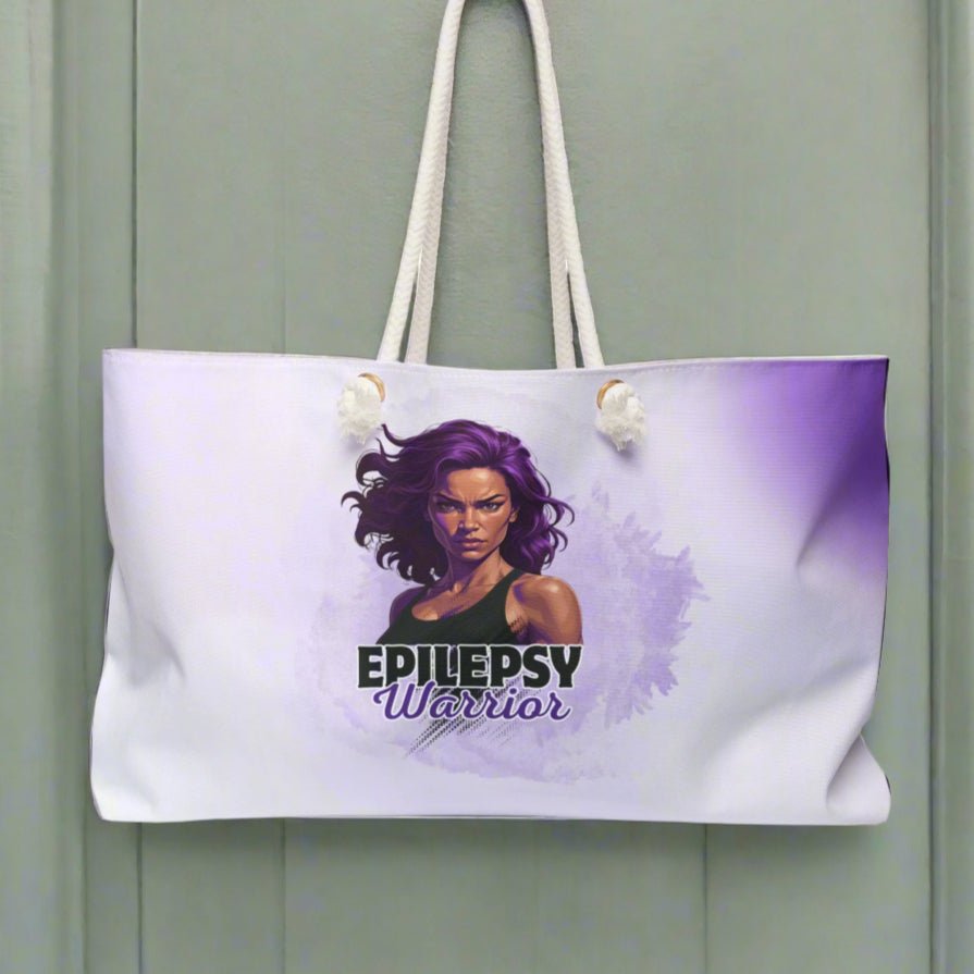 Epilepsy Warrior Woman Weekender Bag - Bags, Handbag - EpiAl's Shop