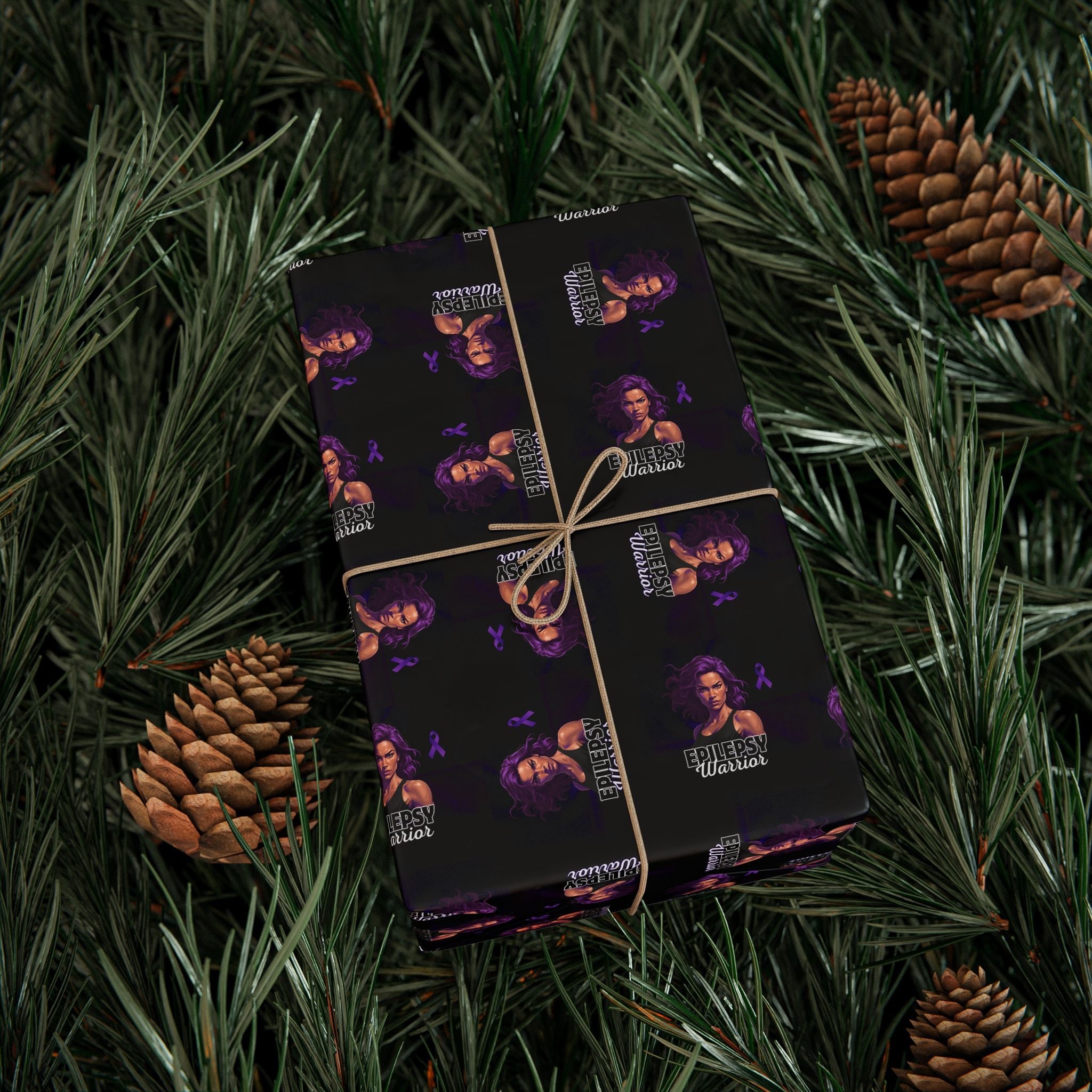 Epilepsy Warrior Woman Wrapping Paper - Paper Products, Gift Wrapping Paper - EpiAl's Shop