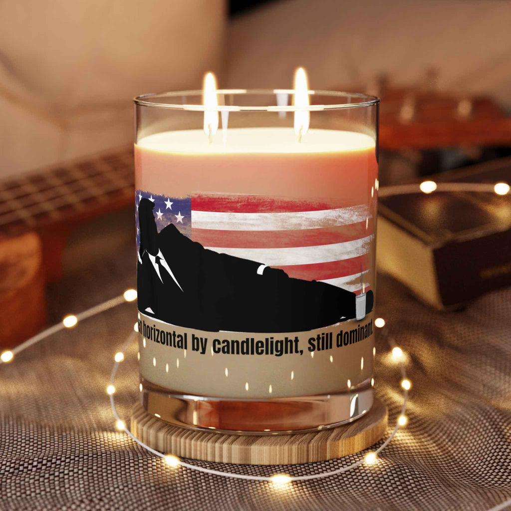 Even Horizontal by Candlelight – Political Parody Candle - Decor, Candles, Scented - EpiAl's Shop