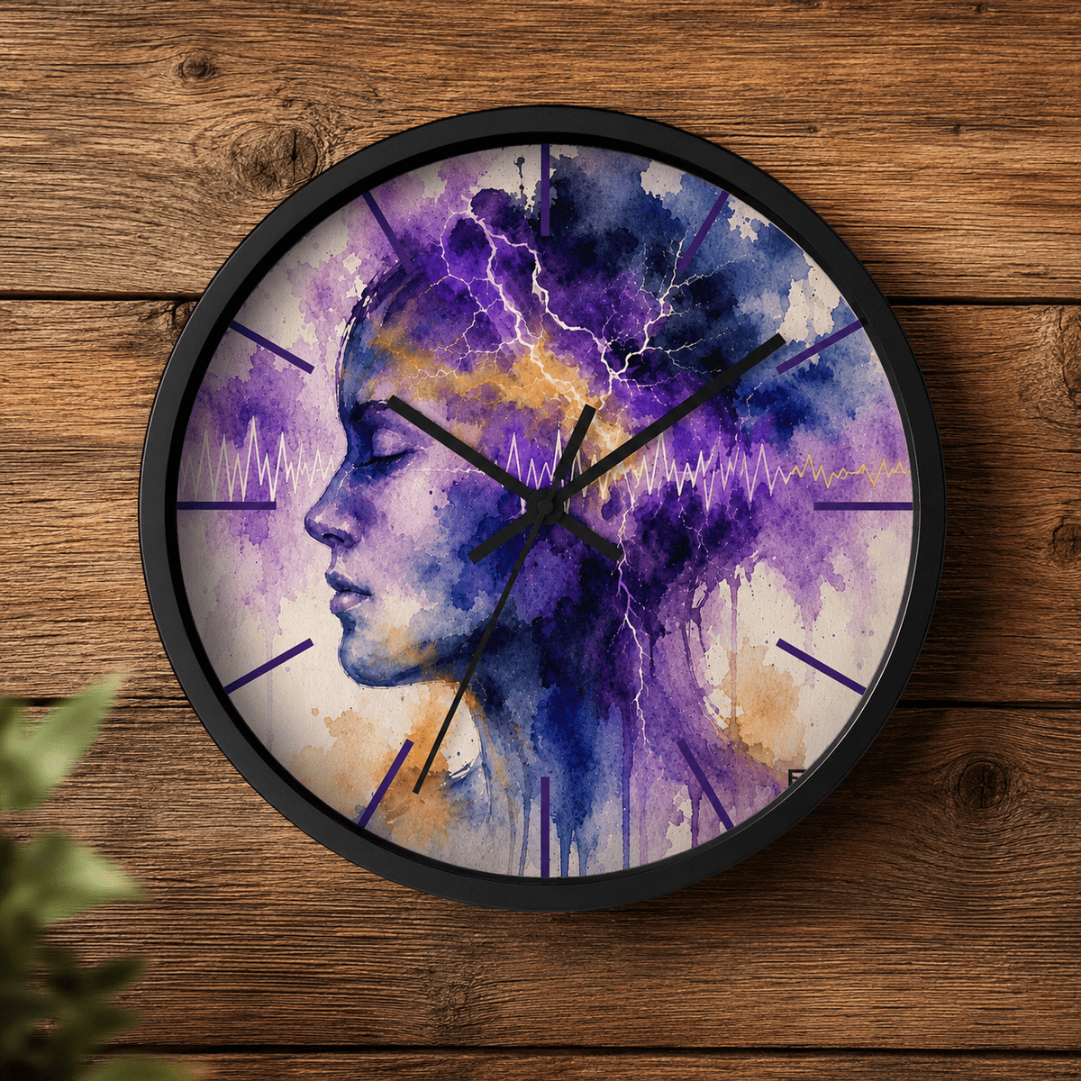Every Second Matters Epilepsy Awareness Clock - Decor, Clocks, Wall - EpiAl's Shop