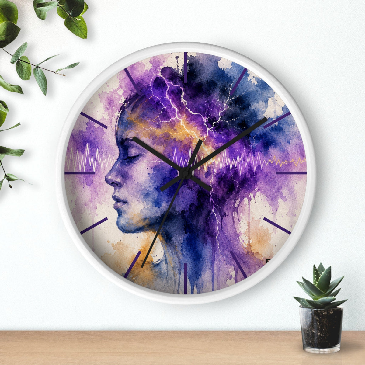 Every Second Matters Epilepsy Awareness Clock - Decor, Clocks, Wall - EpiAl's Shop