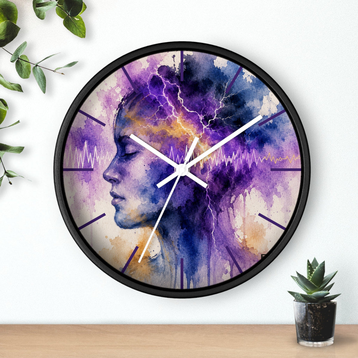 Every Second Matters Epilepsy Awareness Clock - Decor, Clocks, Wall - EpiAl's Shop