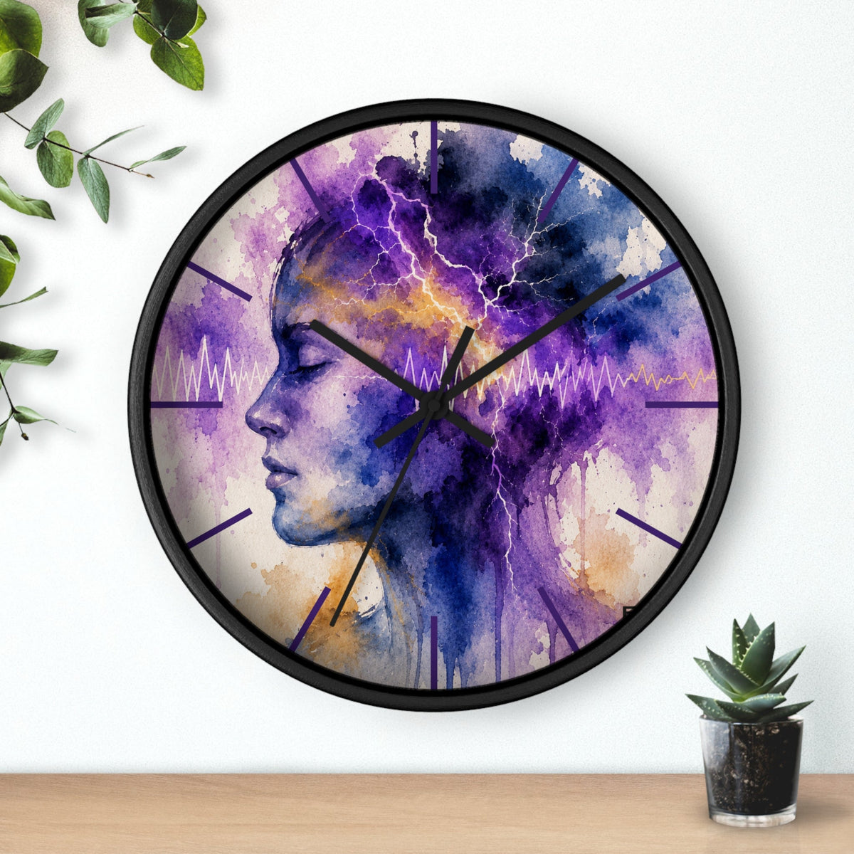 Every Second Matters Epilepsy Awareness Clock - Decor, Clocks, Wall - EpiAl's Shop