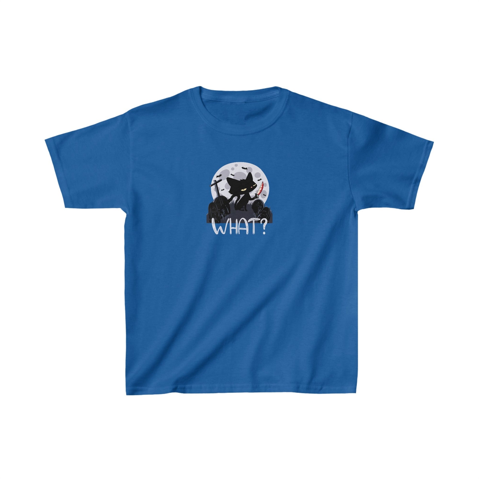 Evil Kitty Kids Heavy Cotton™ Tee - Kids clothes - Epileptic Al’s Shop