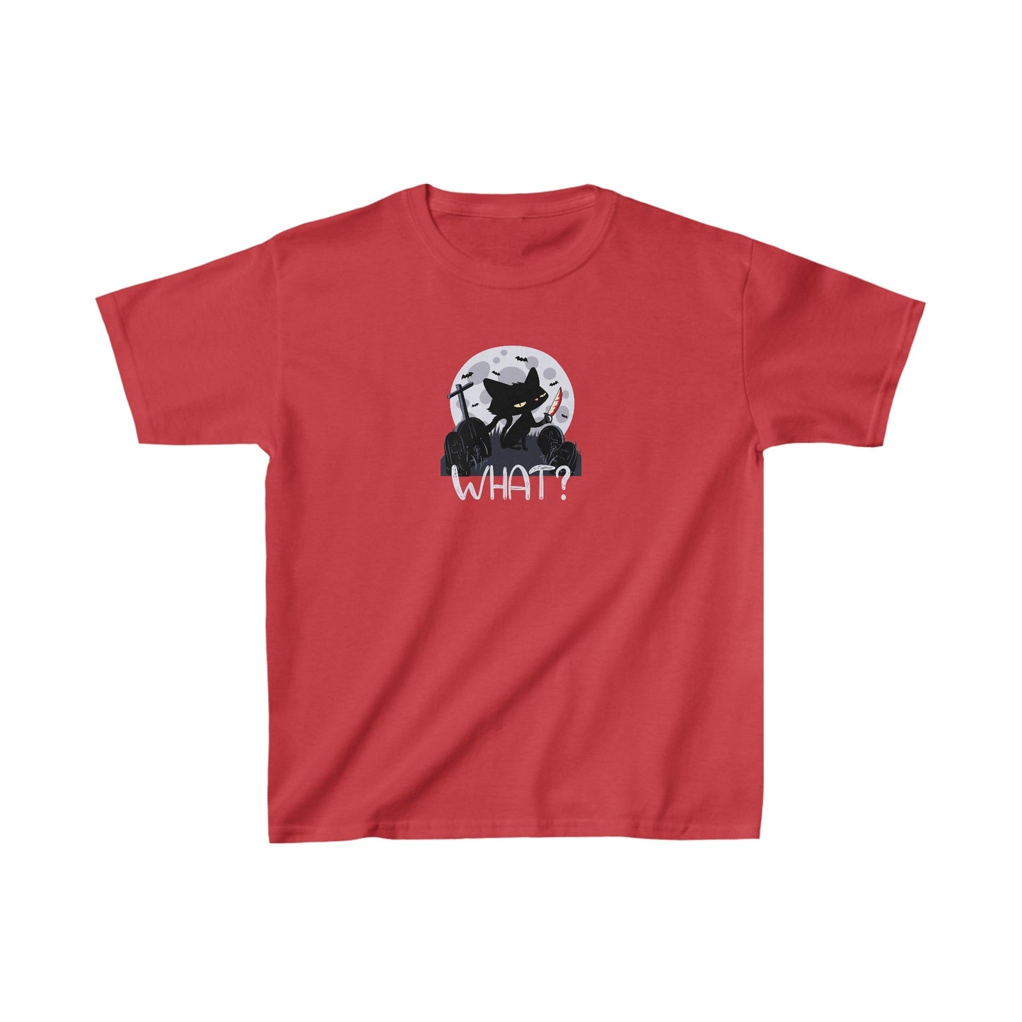 Evil Kitty Kids Heavy Cotton™ Tee - Kids clothes - Epileptic Al’s Shop