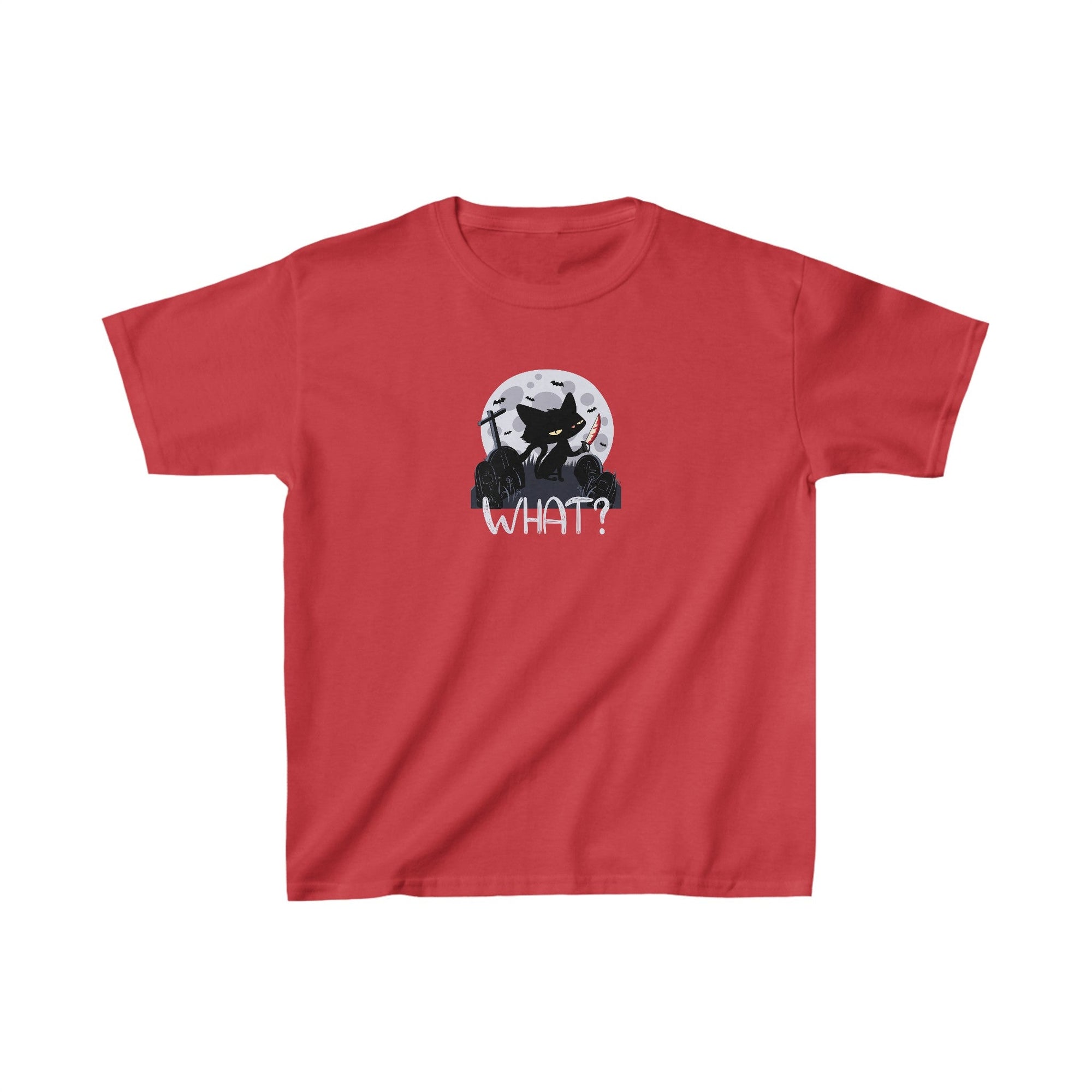 Evil Kitty Kids Heavy Cotton™ Tee - Kids clothes - Epileptic Al’s Shop