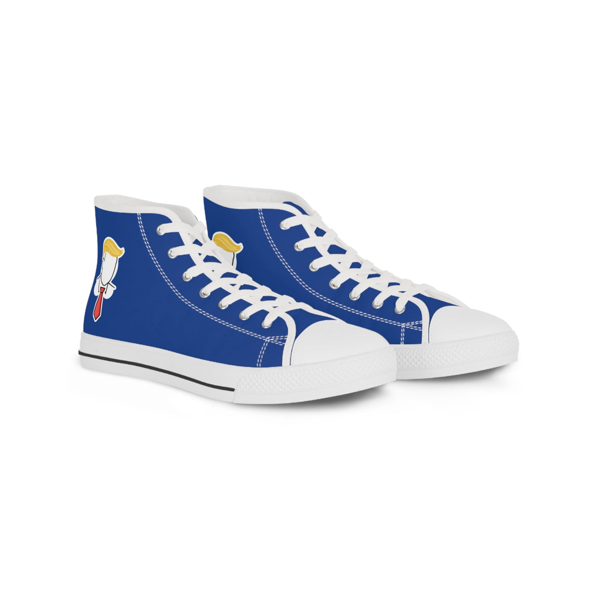 Executive Hairline Men’s High-Top Sneakers – Political Parody Statement Shoes - Shoes, Sneakers - EpiAl's Shop