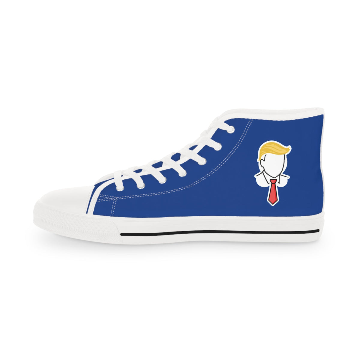Executive Hairline Men’s High-Top Sneakers – Political Parody Statement Shoes - Shoes, Sneakers - EpiAl's Shop