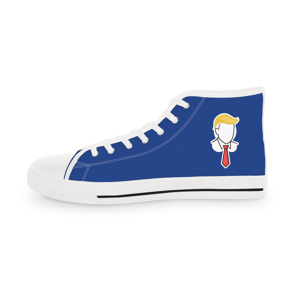 Executive Hairline Men’s High-Top Sneakers – Political Parody Statement Shoes - Shoes, Sneakers - EpiAl's Shop