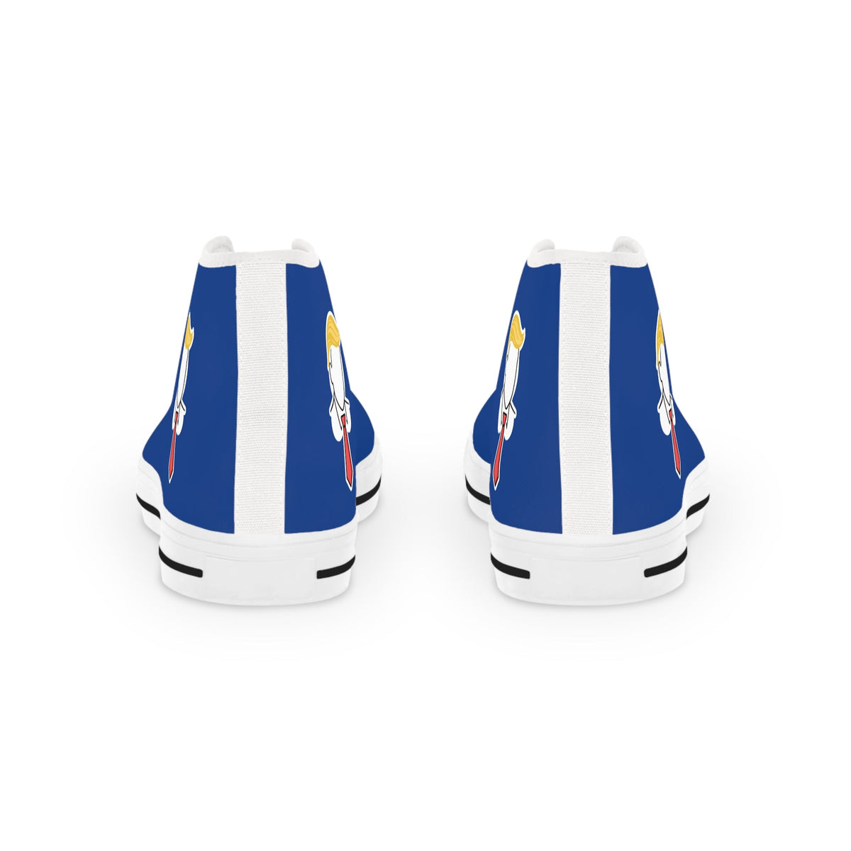 Executive Hairline Men’s High-Top Sneakers – Political Parody Statement Shoes - Shoes, Sneakers - EpiAl's Shop