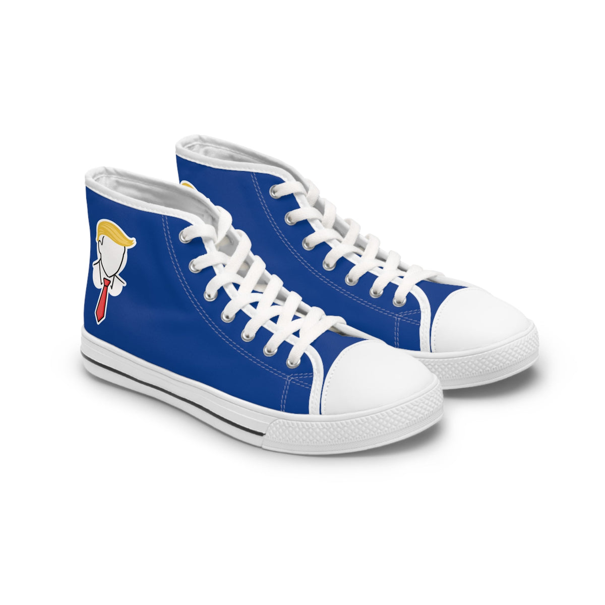 Executive Hairline Women’s High-Top Sneakers – Political Parody Statement Shoes - Shoes, Sneakers - EpiAl's Shop