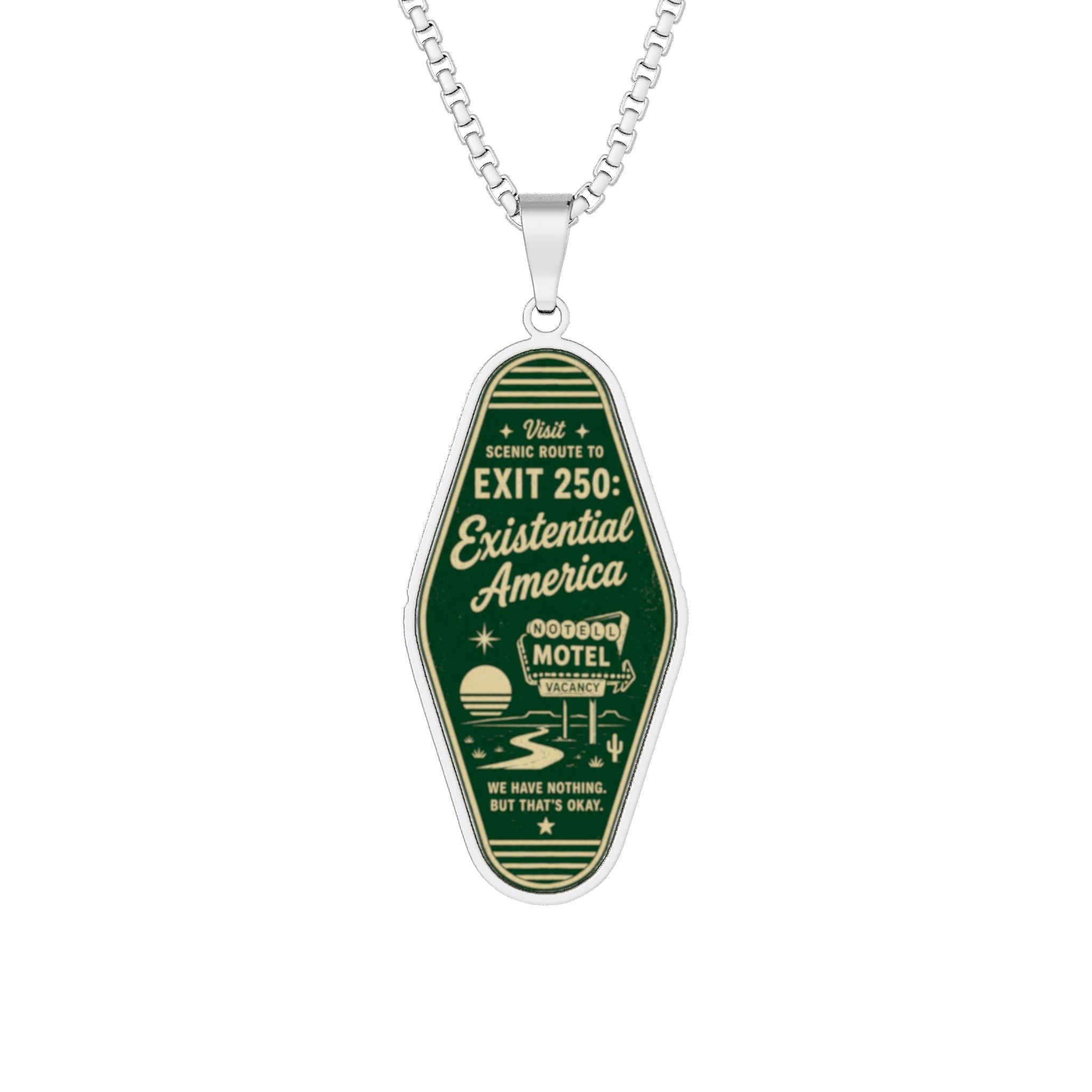 Exit 250: Existential America Necklace - Jewelry, Necklaces - EpiAl's Shop