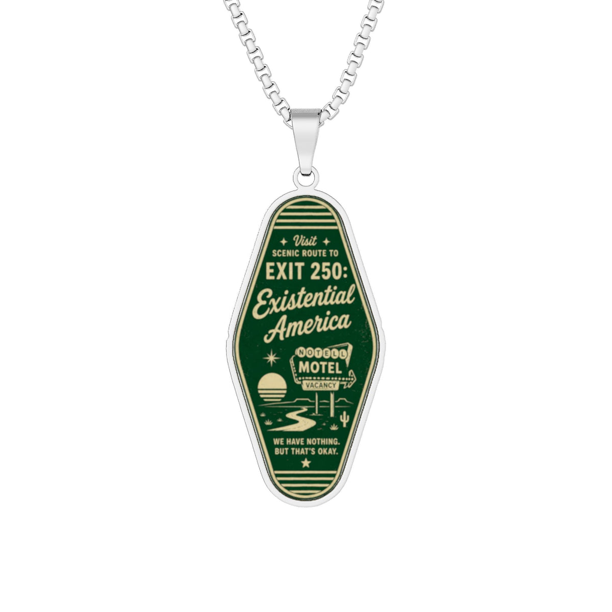 Exit 250: Existential America Necklace - Jewelry, Necklaces - EpiAl's Shop