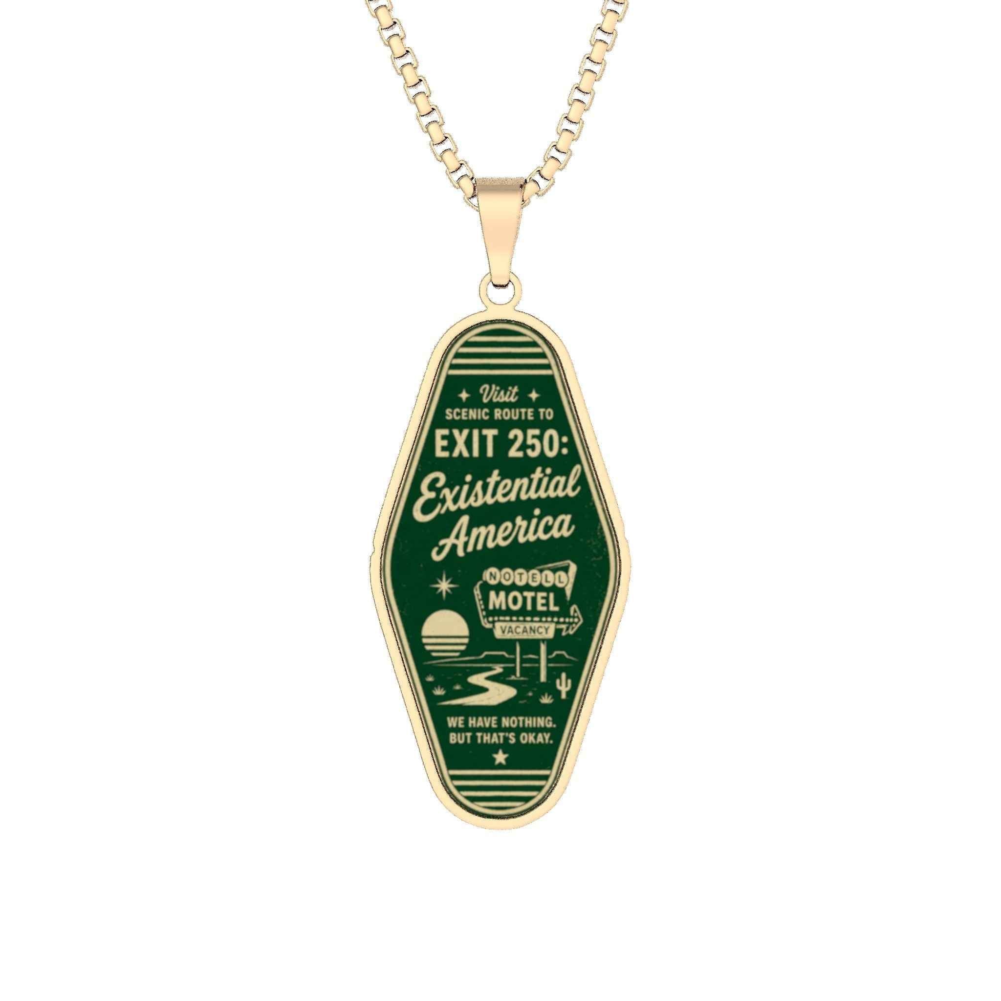 Exit 250: Existential America Necklace - Jewelry, Necklaces - EpiAl's Shop
