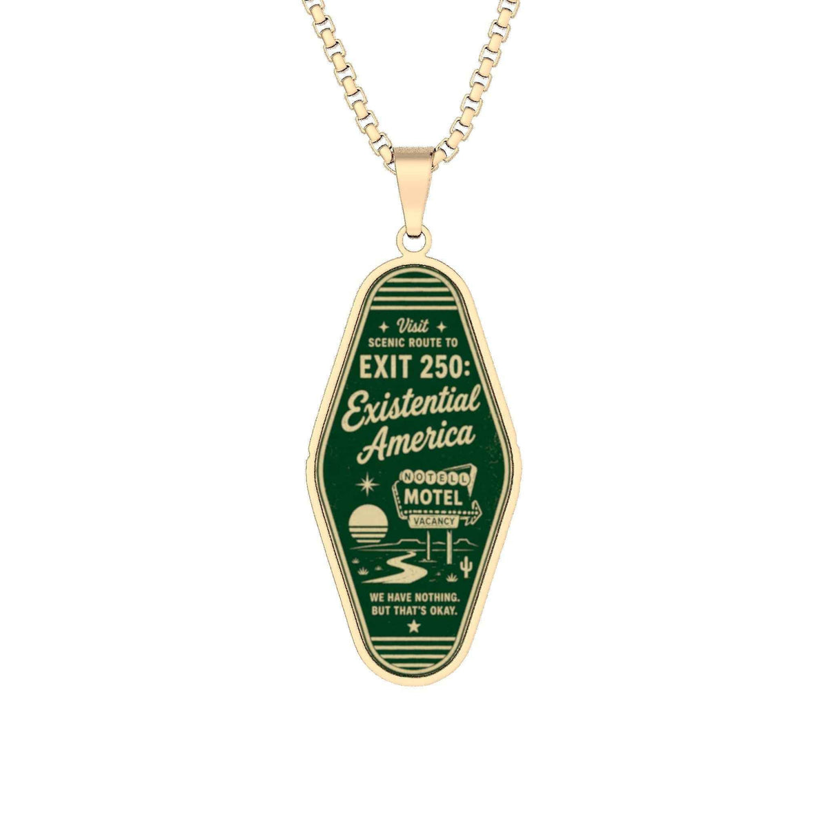 Exit 250: Existential America Necklace - Jewelry, Necklaces - EpiAl's Shop