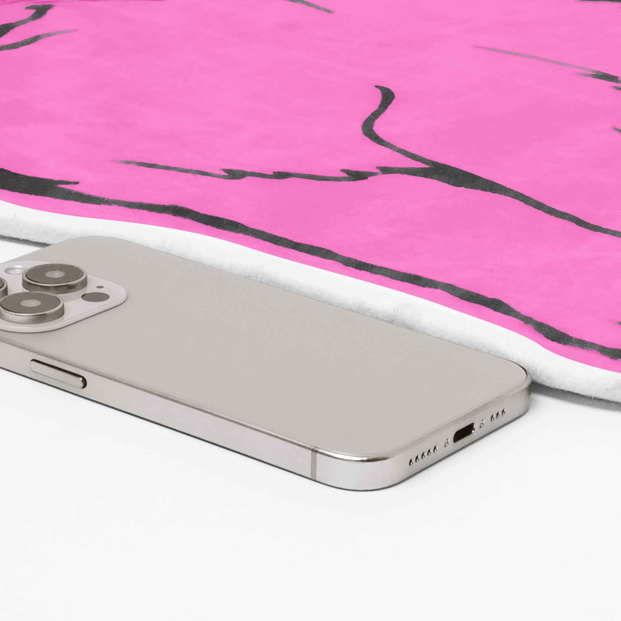 Pinky Kitty Cat Shaped Rug