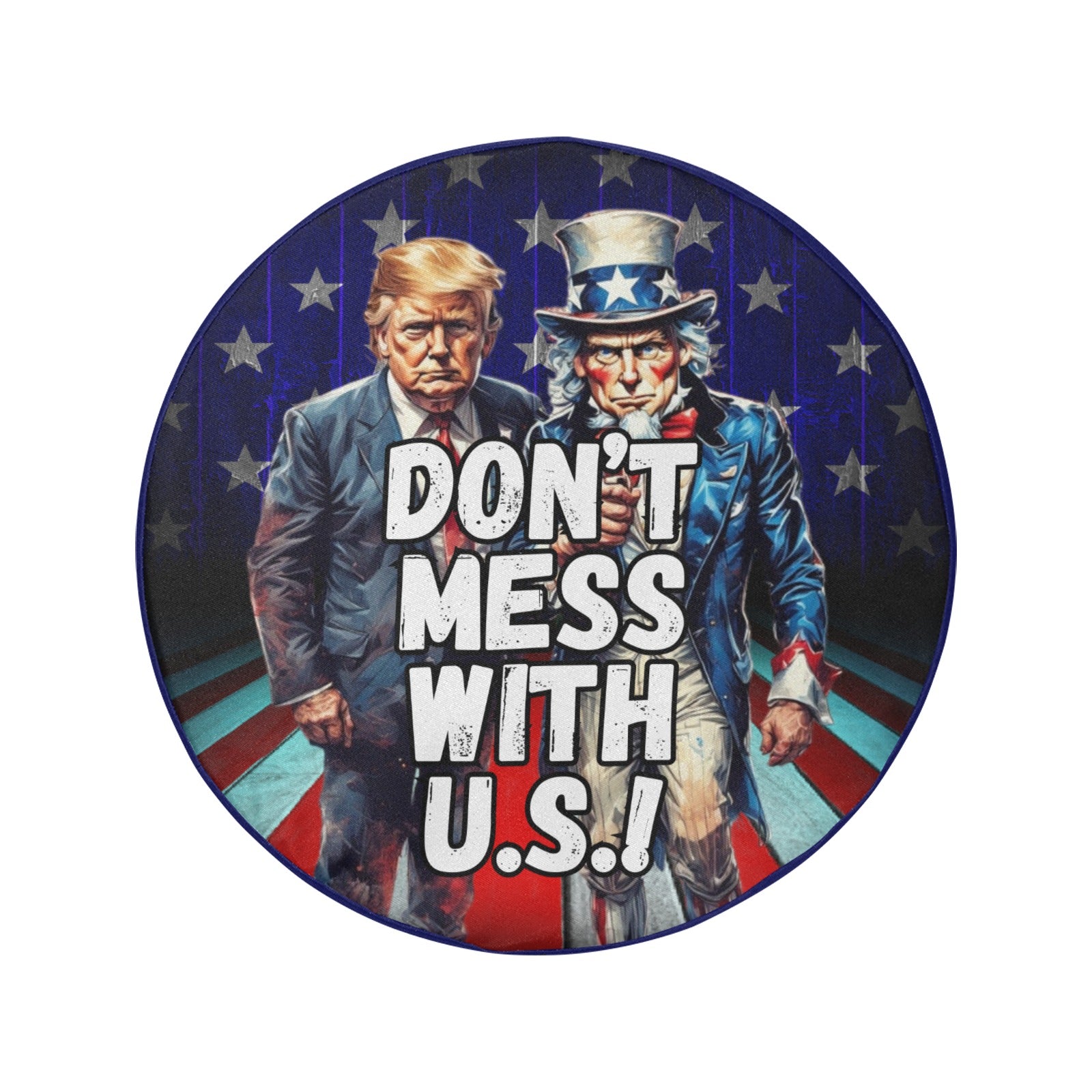 Don't Mess with U.S. Spare Tire Cover(Large)(17")