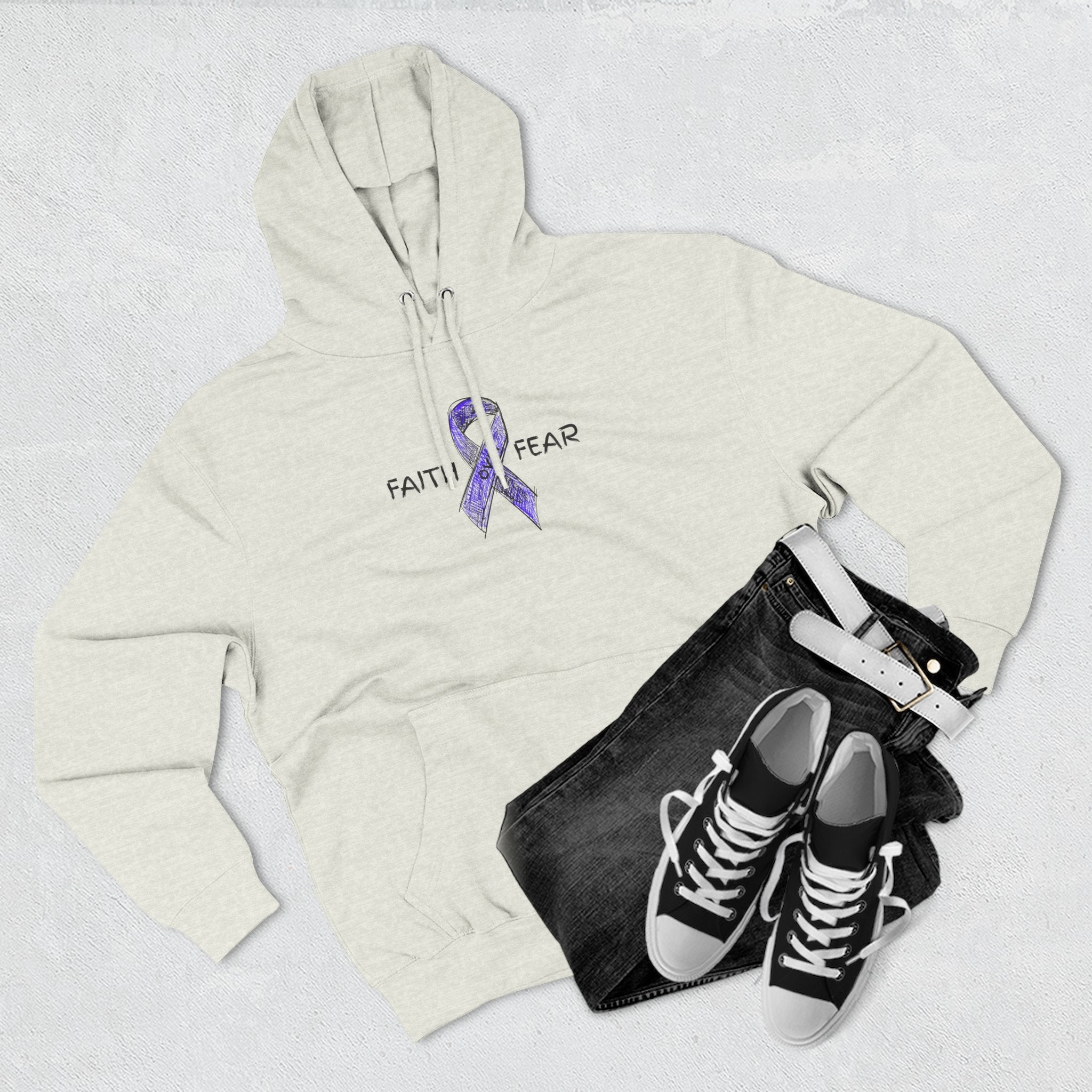Faith Over Fear Epilepsy Awareness Hoodie - Clothing, Hoodies - EpiAl's Shop