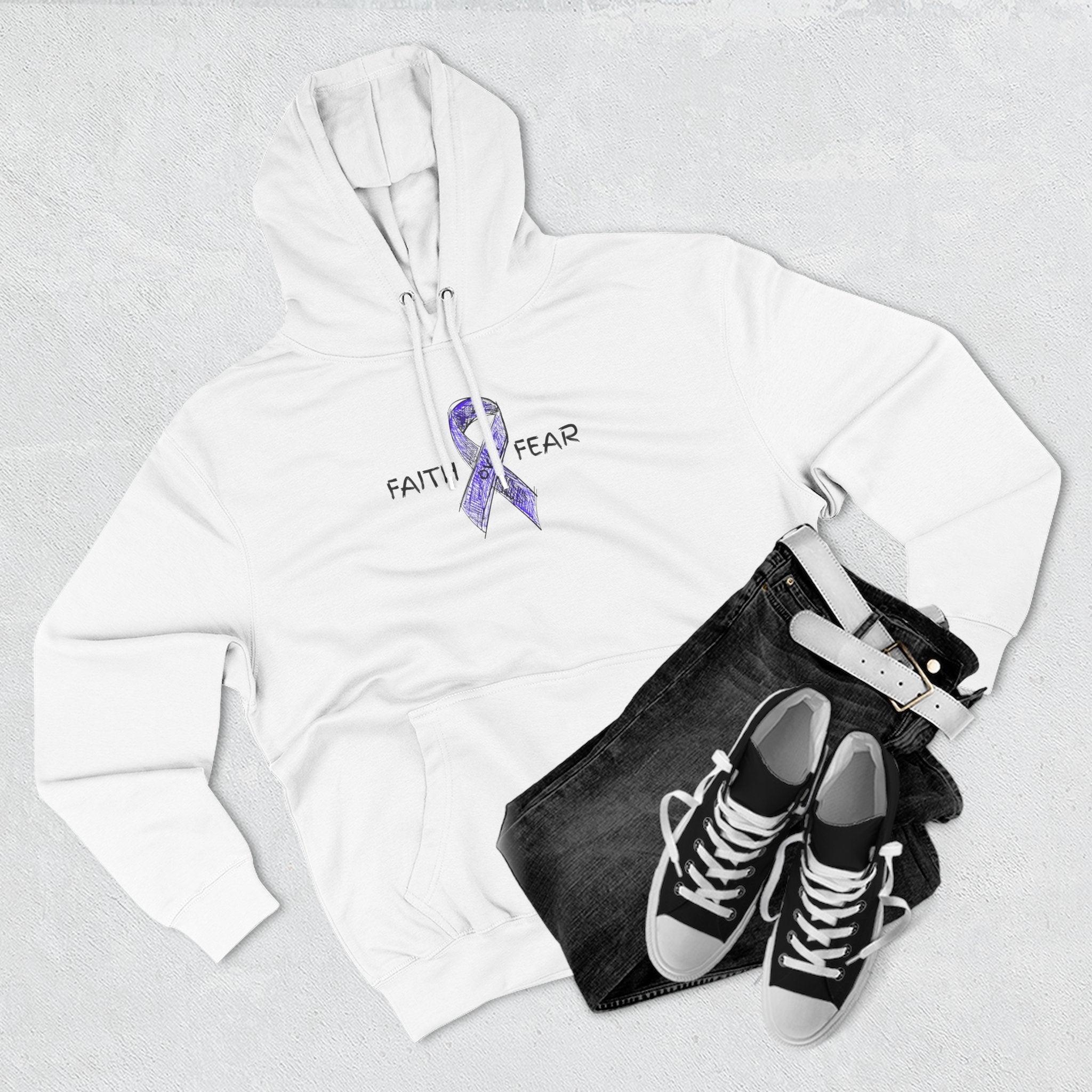 Faith Over Fear Epilepsy Awareness Hoodie - Clothing, Hoodies - EpiAl's Shop