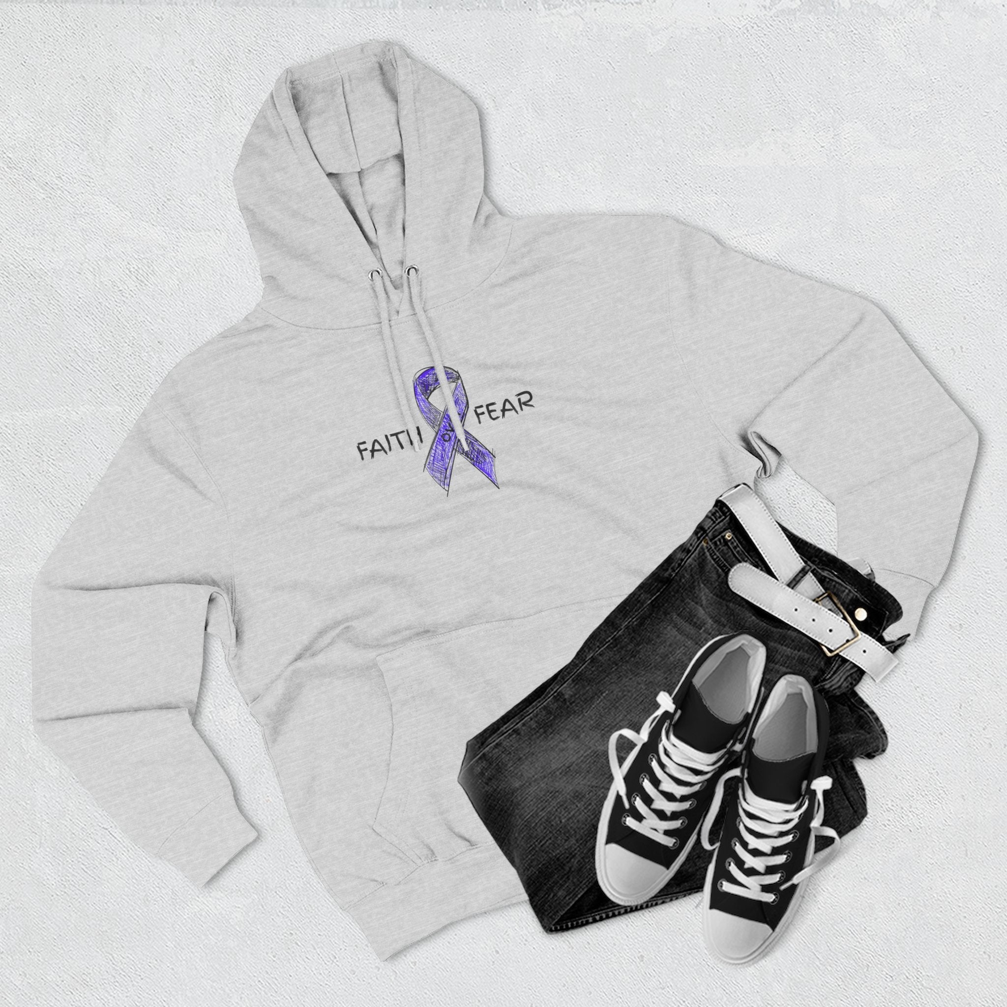 Faith Over Fear Epilepsy Awareness Hoodie - Clothing, Hoodies - EpiAl's Shop