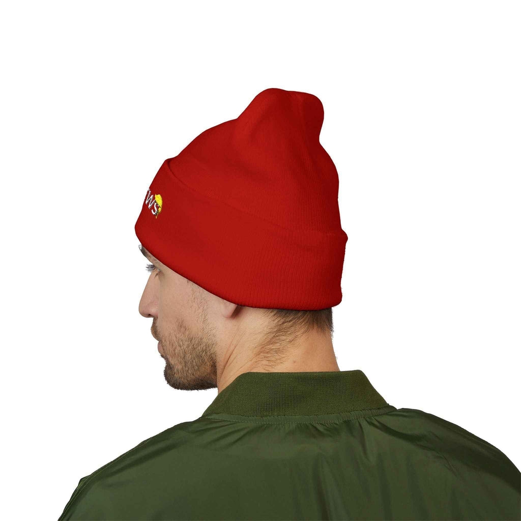 Fake News Embroidered Knit Beanie - Hats, Beanie - EpiAl's Shop