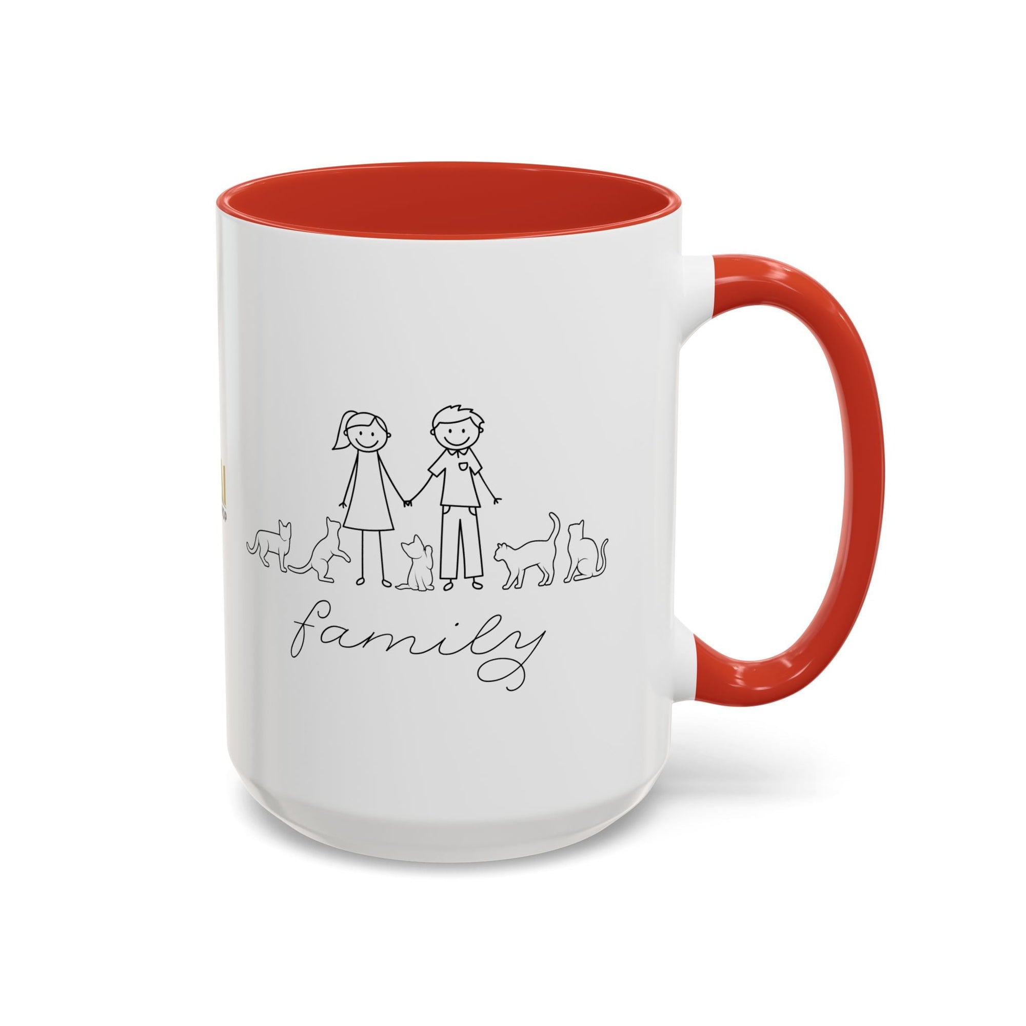 Family First Accent Coffee Mug - Drinkware, Coffee Mugs - EpiAl's Shop