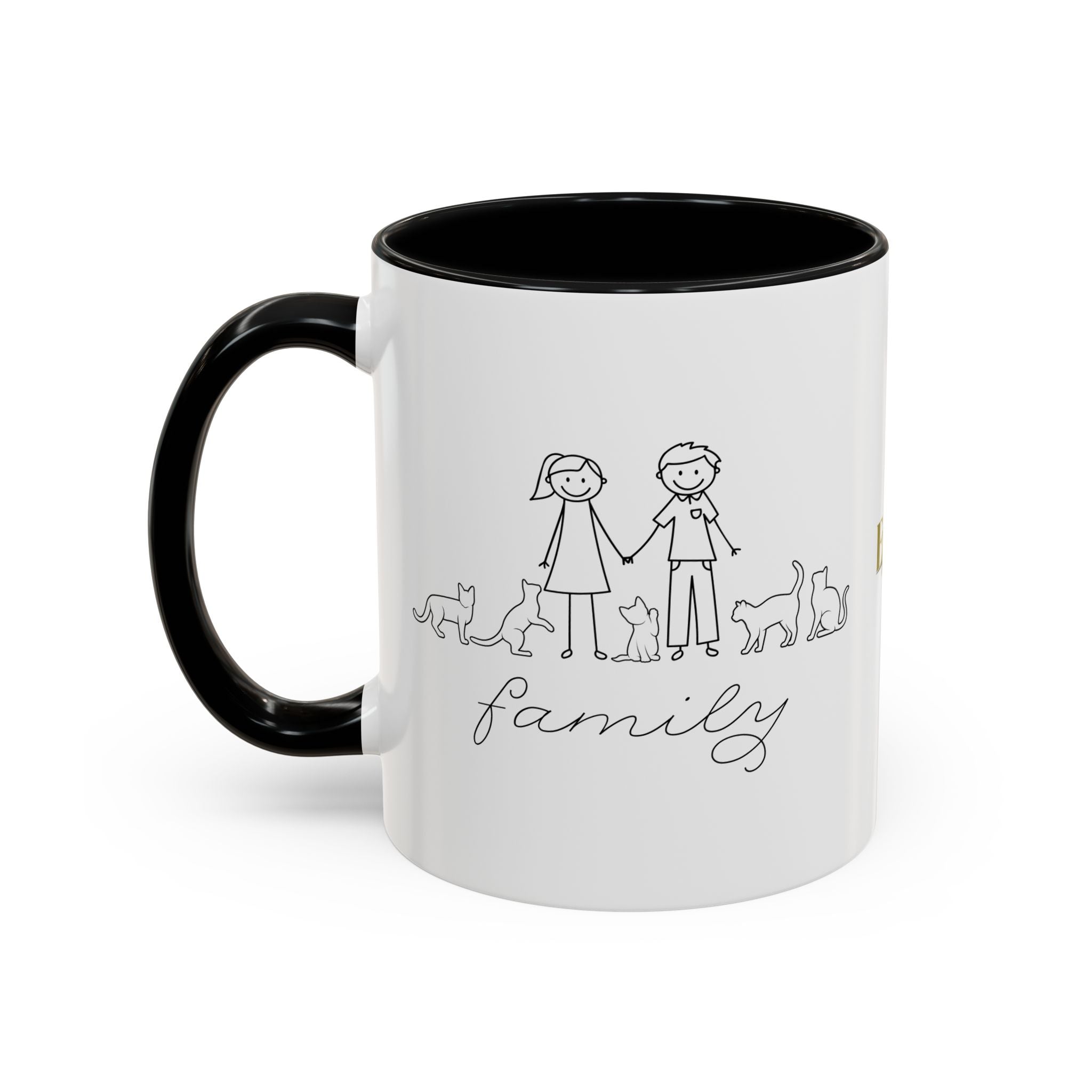 Family First Accent Coffee Mug - Drinkware, Coffee Mugs - EpiAl's Shop