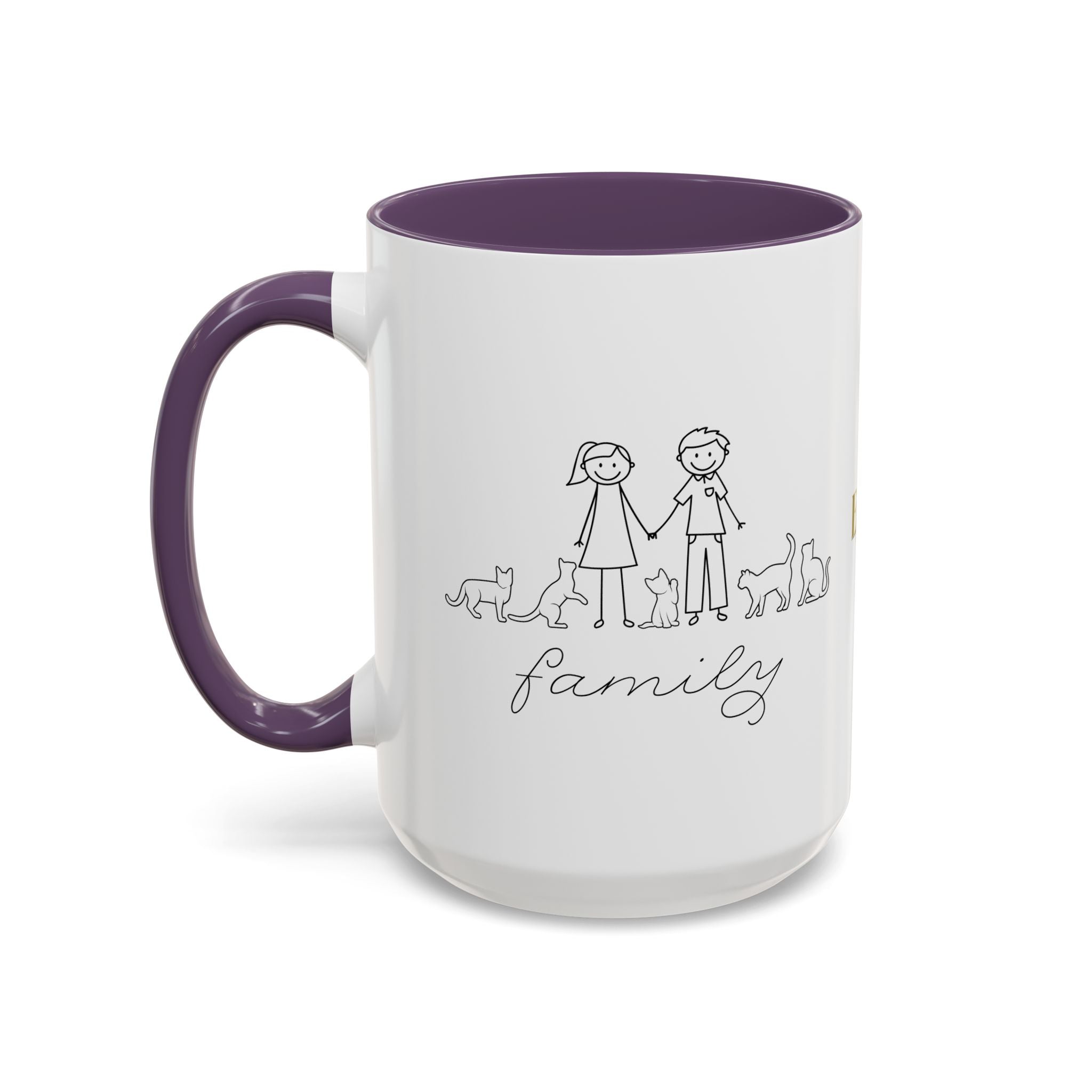 Family First Accent Coffee Mug - Drinkware, Coffee Mugs - EpiAl's Shop