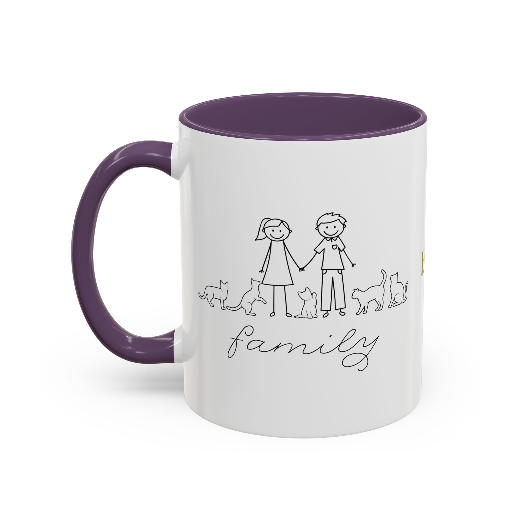 Family First Accent Coffee Mug - Drinkware, Coffee Mugs - EpiAl's Shop