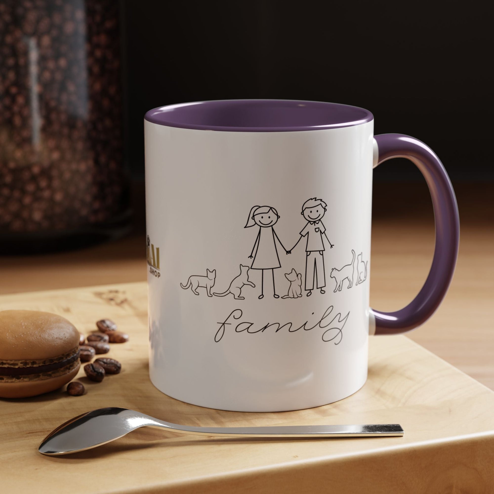 Family First Accent Coffee Mug - Drinkware, Coffee Mugs - EpiAl's Shop