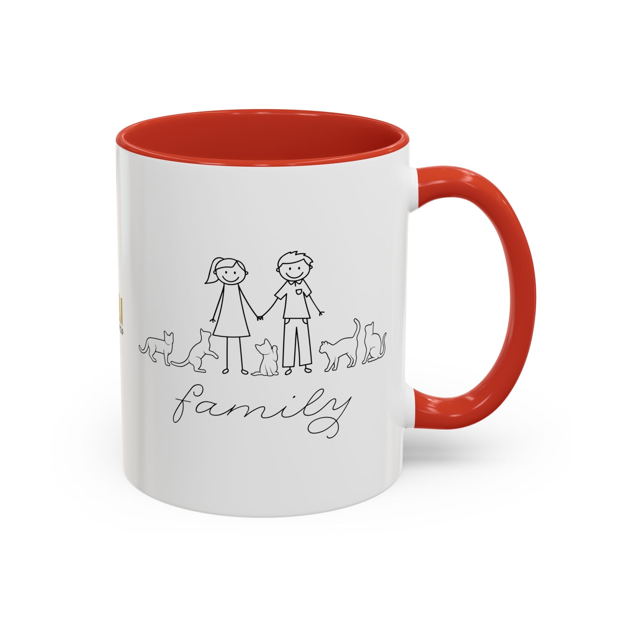 Family First Accent Coffee Mug - Drinkware, Coffee Mugs - EpiAl's Shop