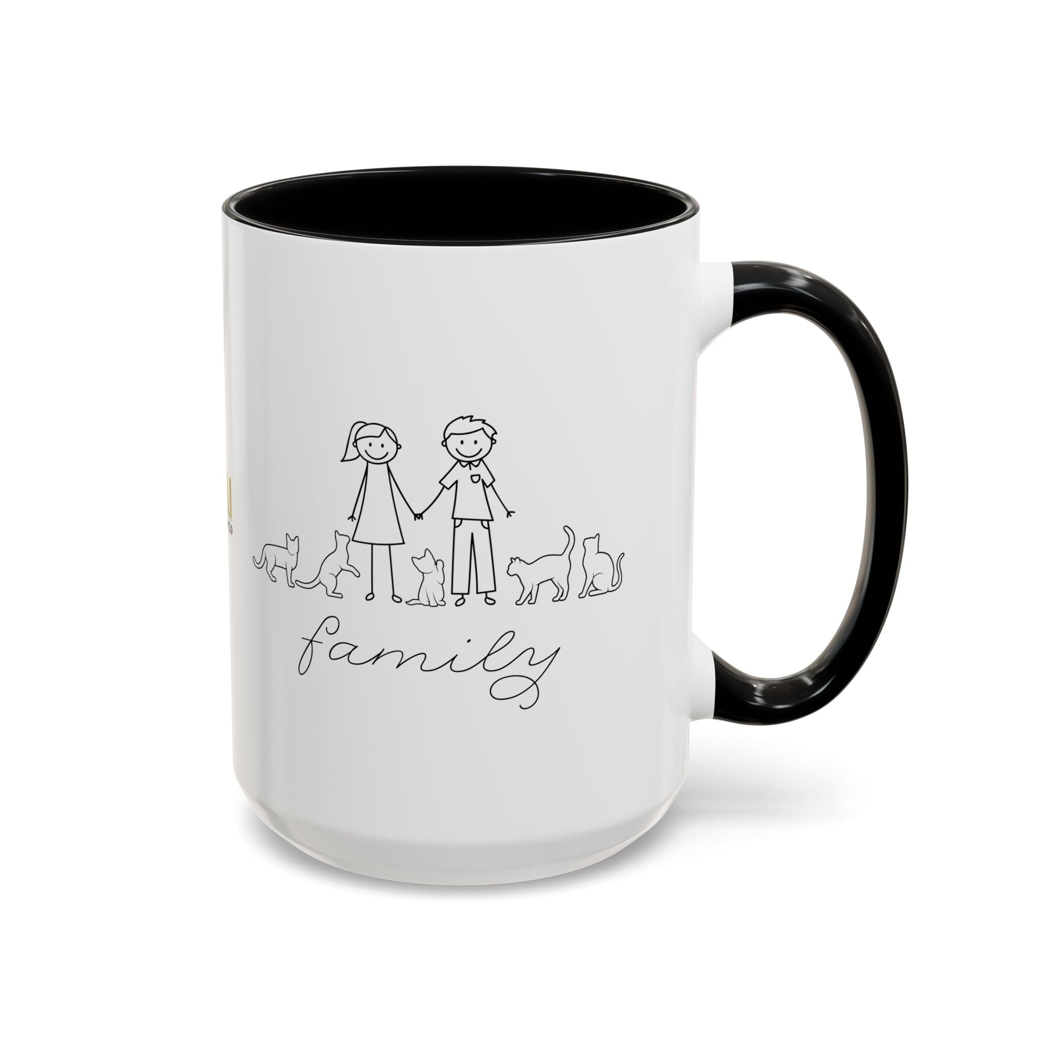 Family First Accent Coffee Mug - Drinkware, Coffee Mugs - EpiAl's Shop