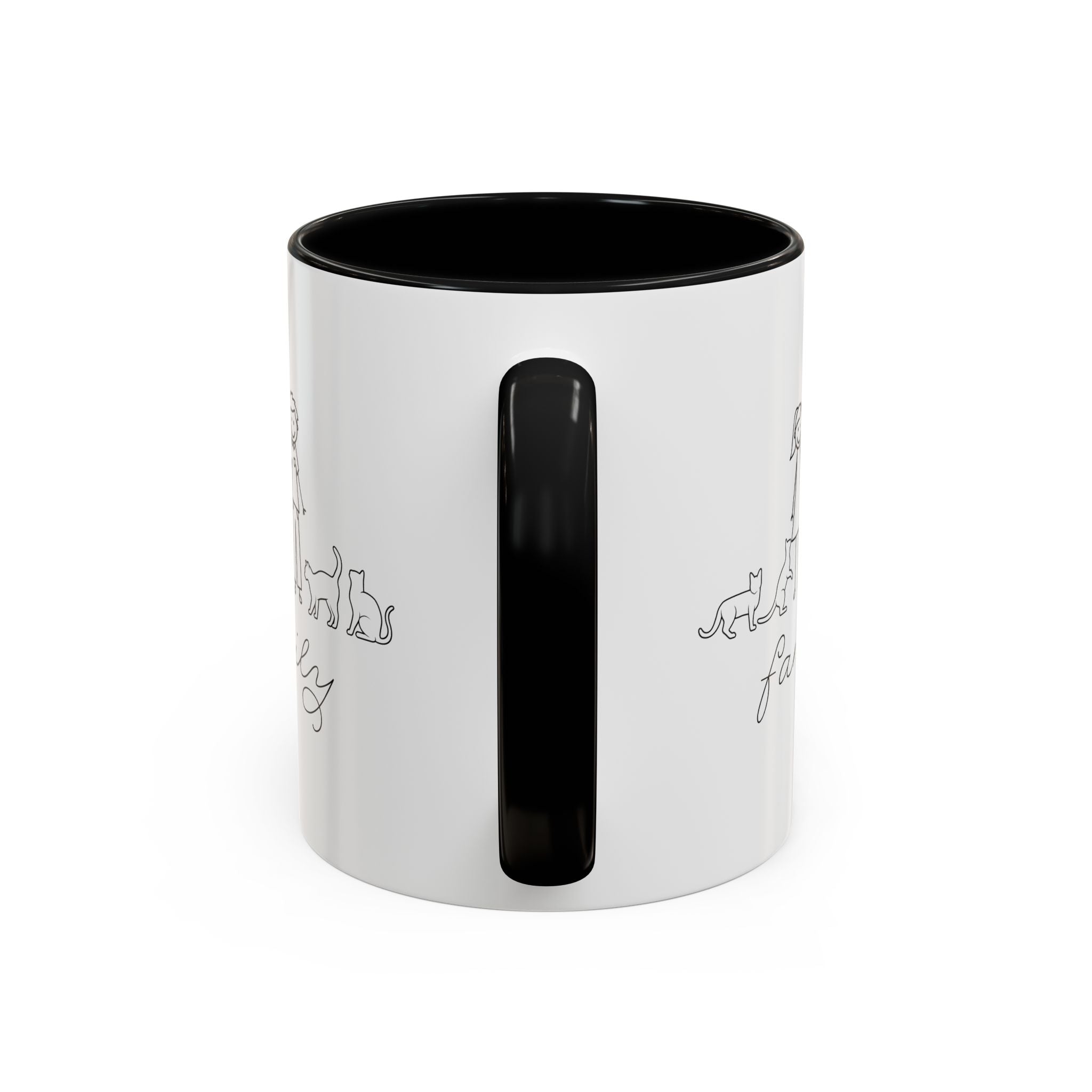 Family First Accent Coffee Mug - Drinkware, Coffee Mugs - EpiAl's Shop