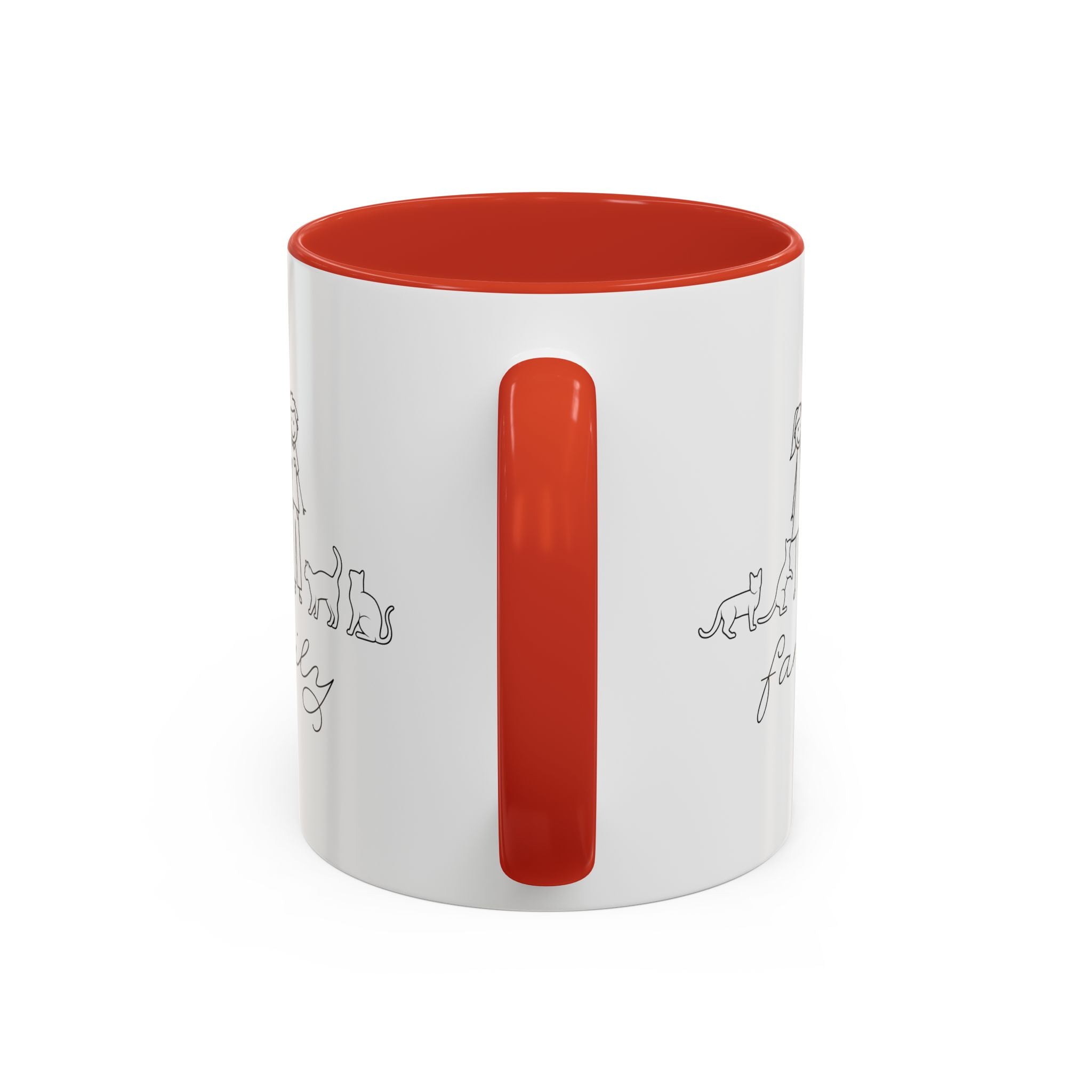 Family First Accent Coffee Mug - Drinkware, Coffee Mugs - EpiAl's Shop