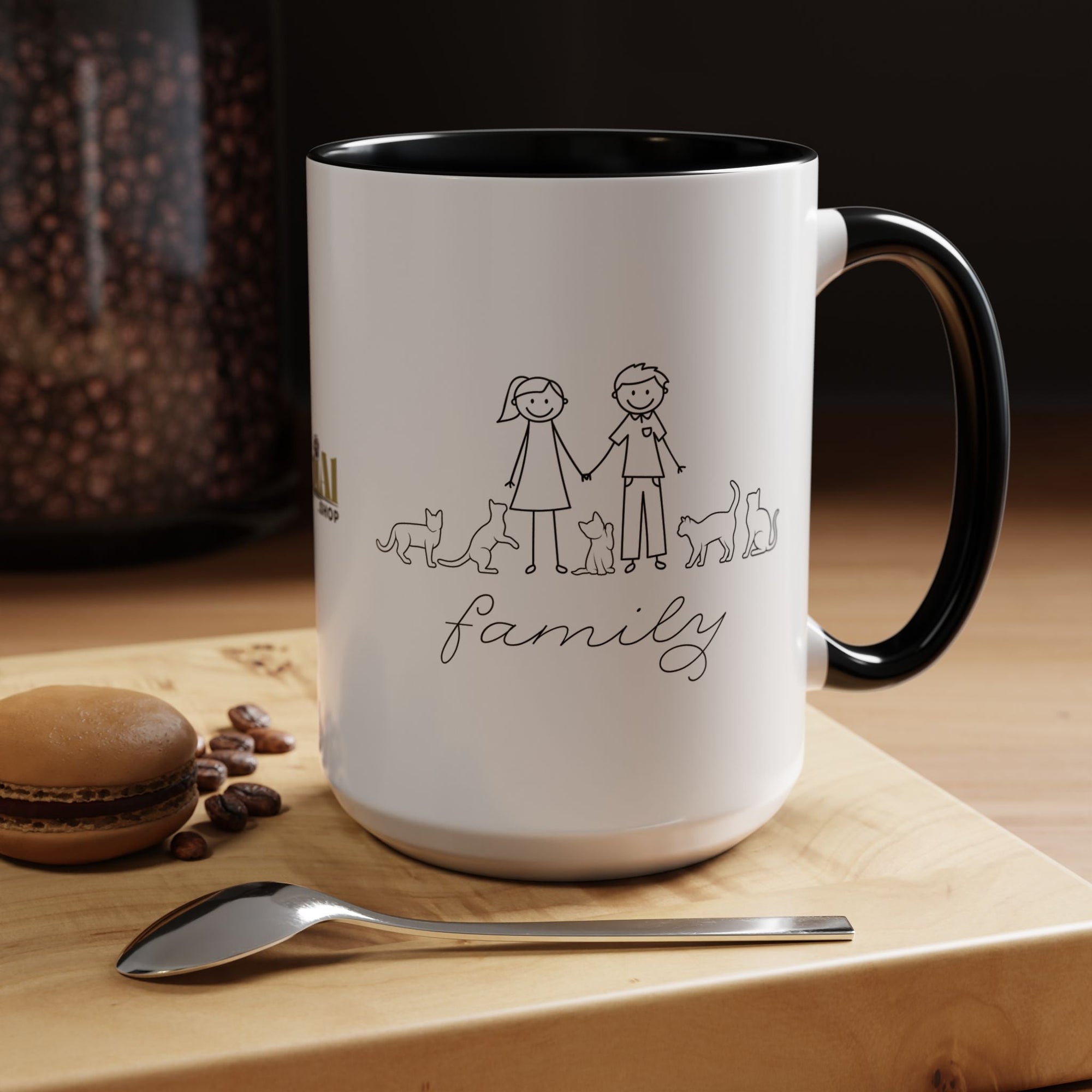Family First Accent Coffee Mug - Drinkware, Coffee Mugs - EpiAl's Shop