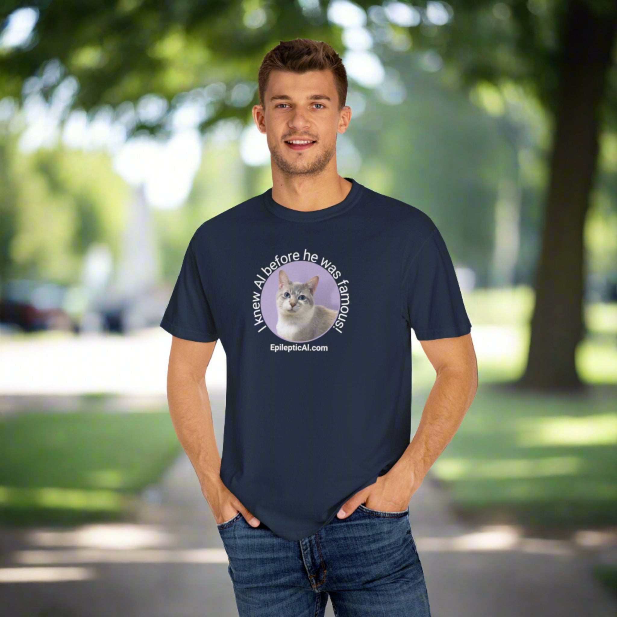 Famous Al Unisex Garment-Dyed T-shirt - EpiAl's Shop