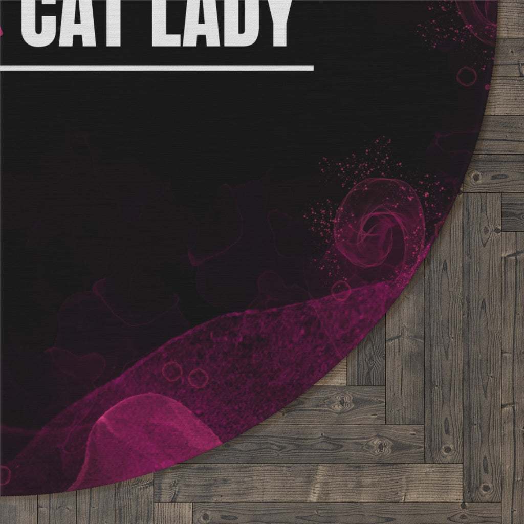 Fancy Cat Lady Round Rug - Perfect Décor for Cat Lovers - Decor, Home, Rugs & Doormats - EpiAl's Shop