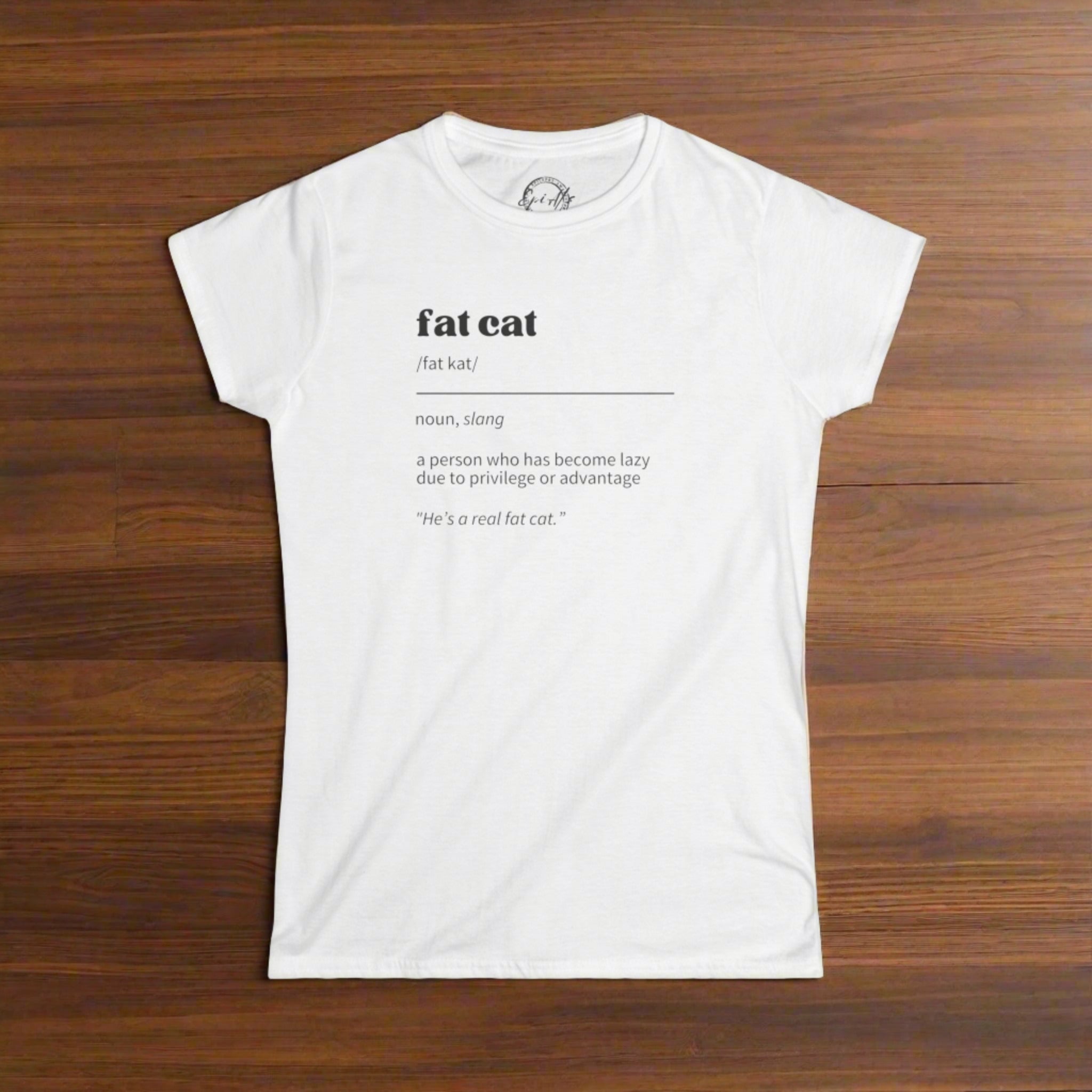 Fat Cat Definition Women's Softstyle Tee - T - Shirt - Epileptic Al’s Shop