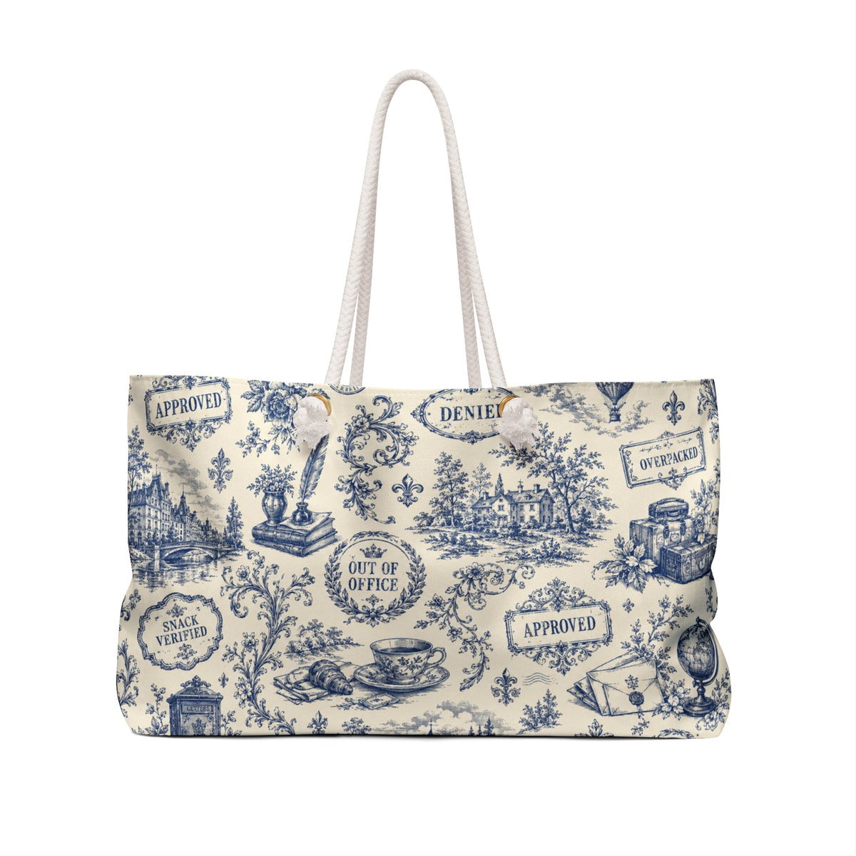 Faux Official Toile Weekender Bag - Bags, Weekender - EpiAl's Shop