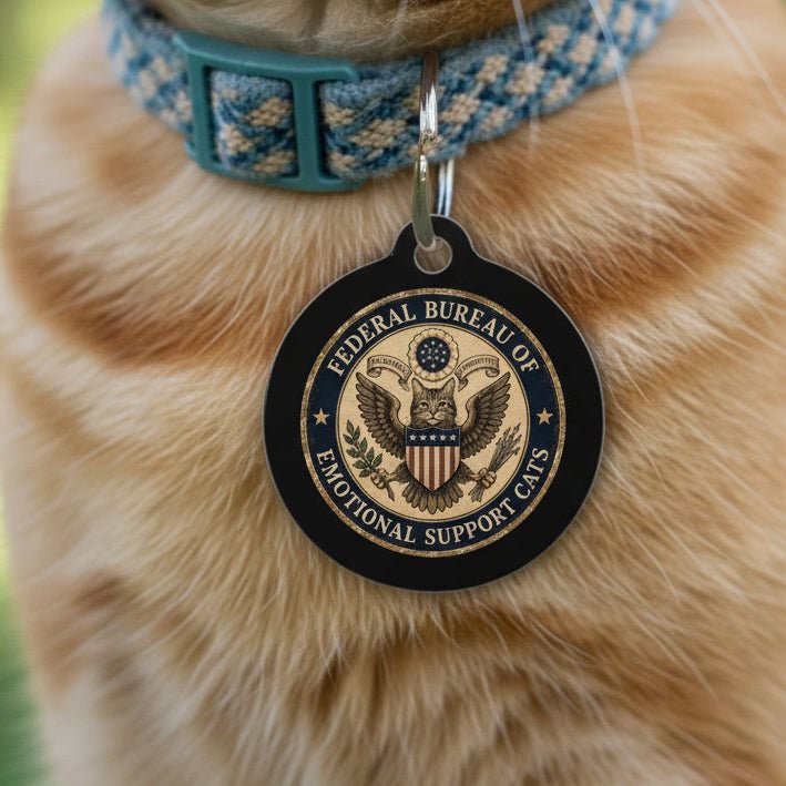 Federal Bureau of Emotional Support Cats Pet Tag - Pet Supplies, Collars & Accessories - EpiAl's Shop