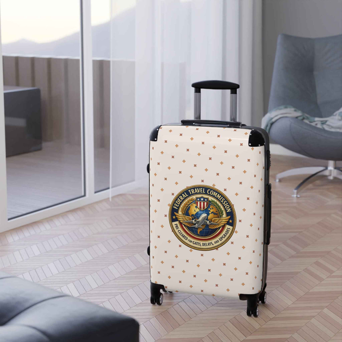 Federal Travel Commission Suitcase — Pre-Cleared for Chaos (and Upgrades) - Bags, Suitcases - EpiAl's Shop