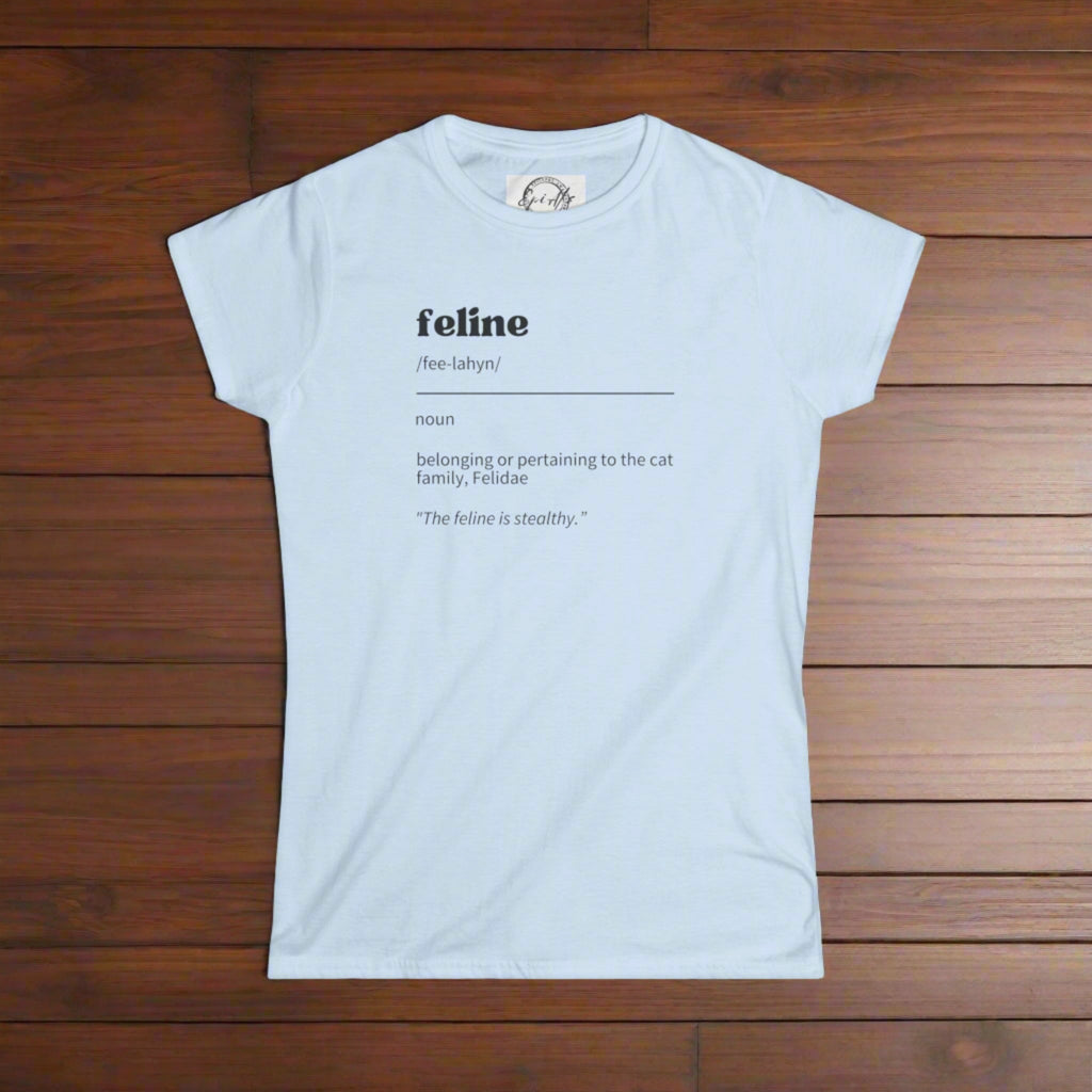 Feline Definition Women's Softstyle Tee - T - Shirt - Epileptic Al’s Shop