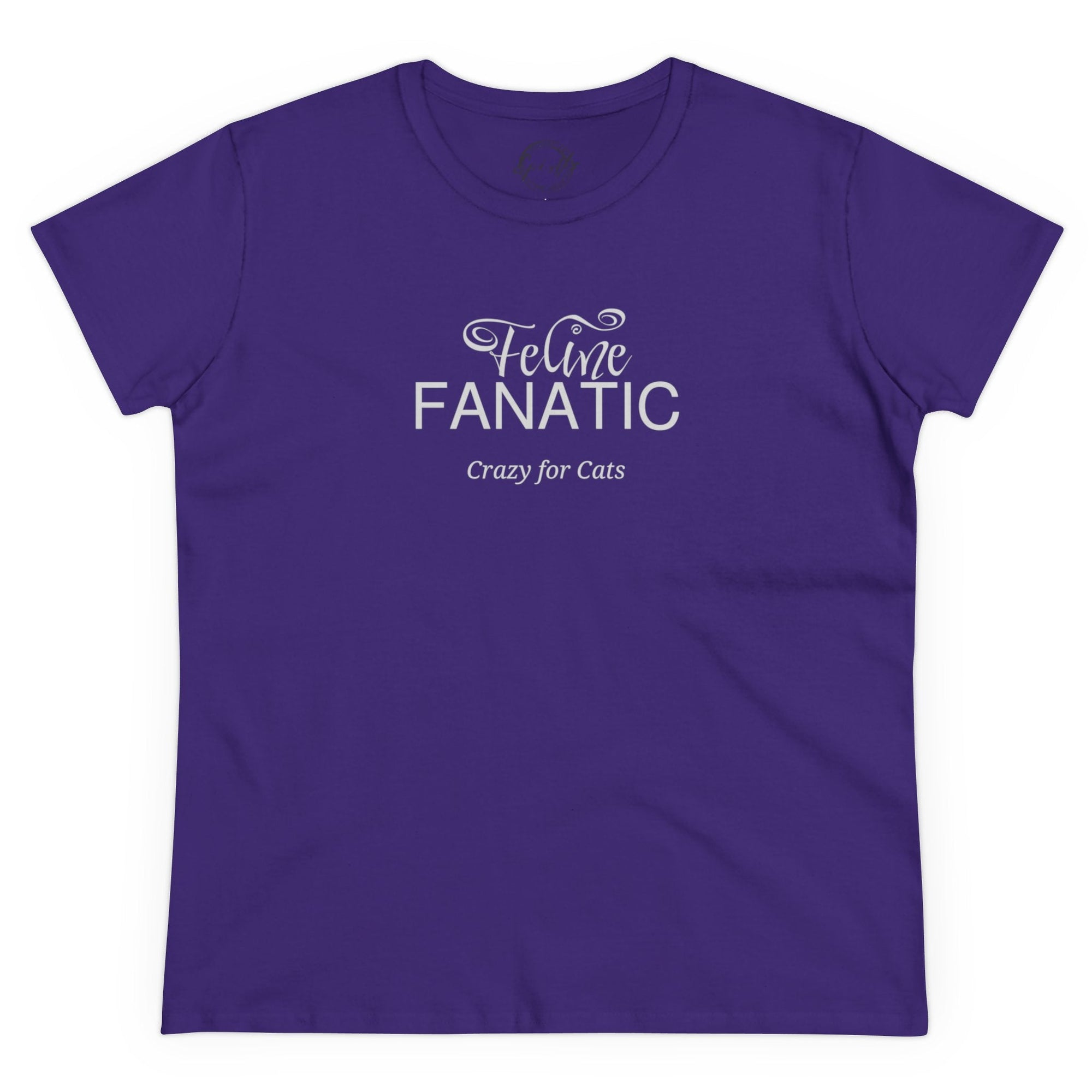 Feline Fanatic Women's Midweight Cotton Tee - T - Shirt - Epileptic Al’s Shop