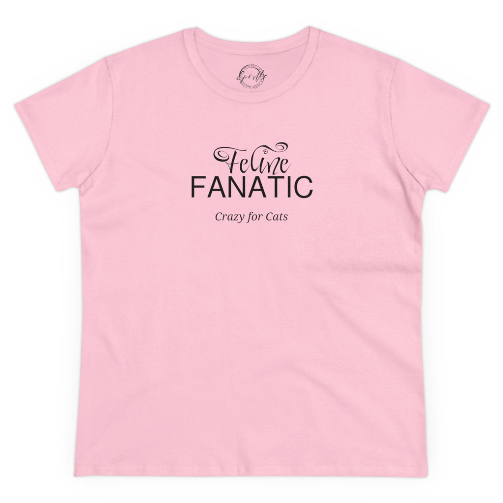 Feline Fanatic Women's Midweight Cotton Tee - T - Shirt - Epileptic Al’s Shop