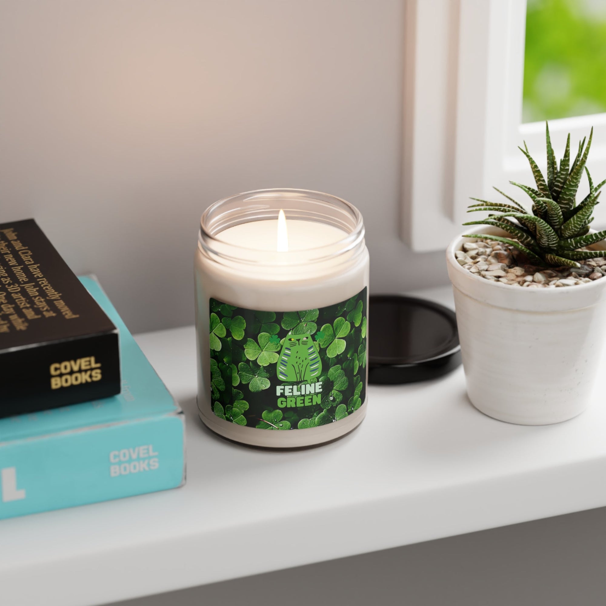 Feline Green Scented Soy Candle, 9oz - Home Decor - Epileptic Al’s Shop