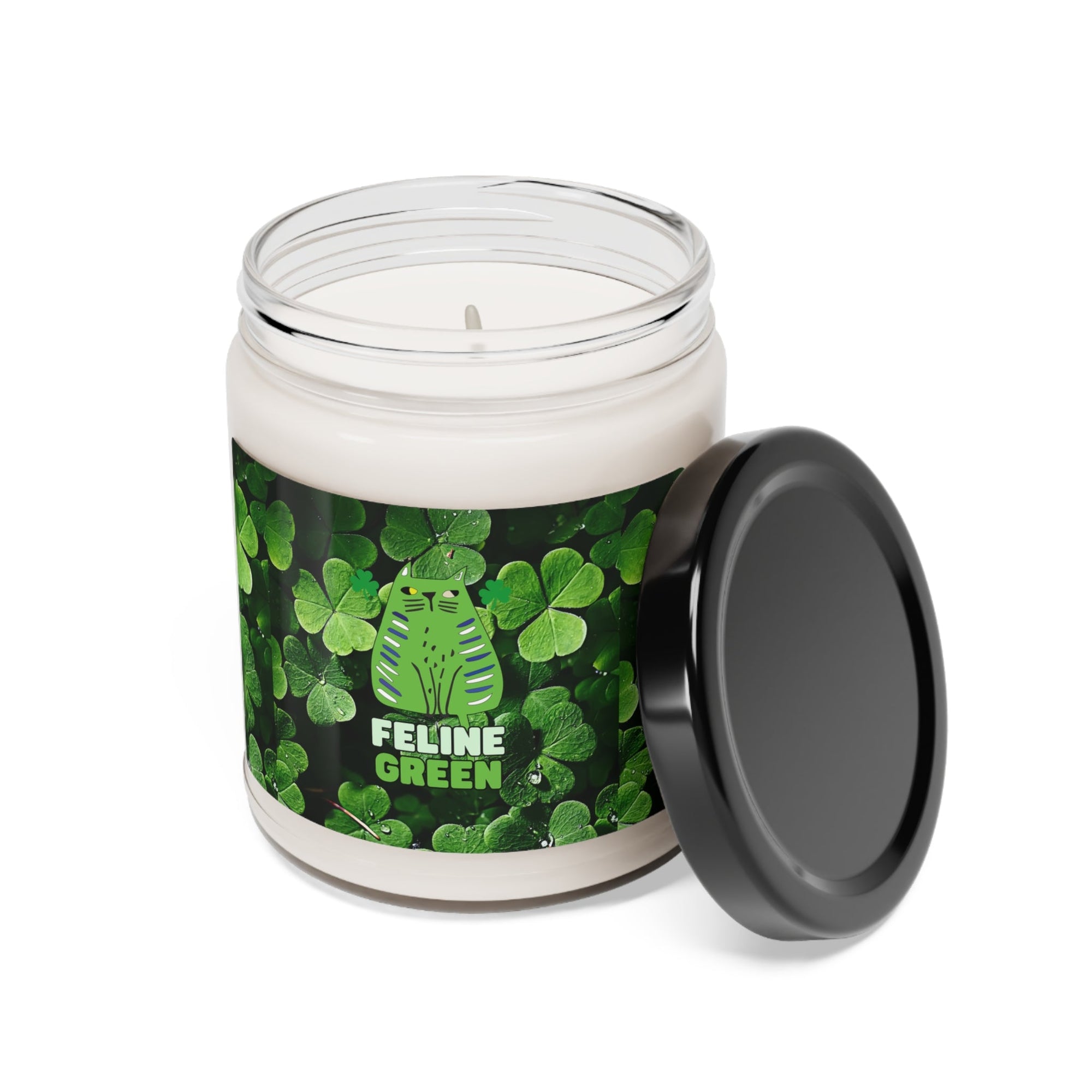 Feline Green Scented Soy Candle, 9oz - Home Decor - Epileptic Al’s Shop
