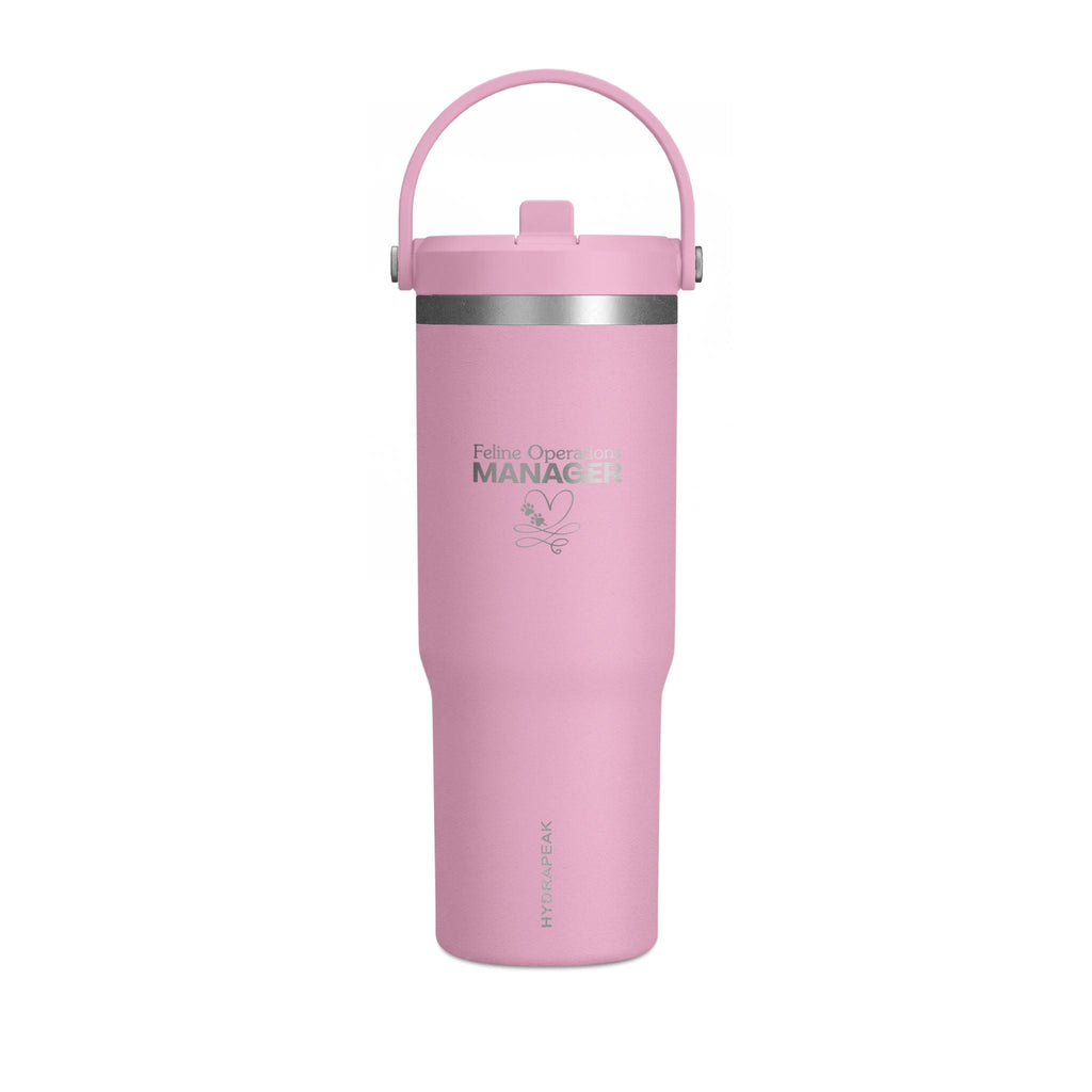 Feline Operations Manager Engraved 32 oz Insulated Tumbler - Drinkware, Tumblers & Travel Mugs - EpiAl's Shop
